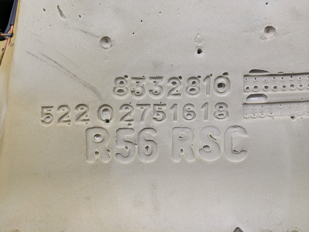 2006 - 2013 OEM MINI COOPER REAR UPPER AND LOWER SEAT CUSHION ASSEMBLY