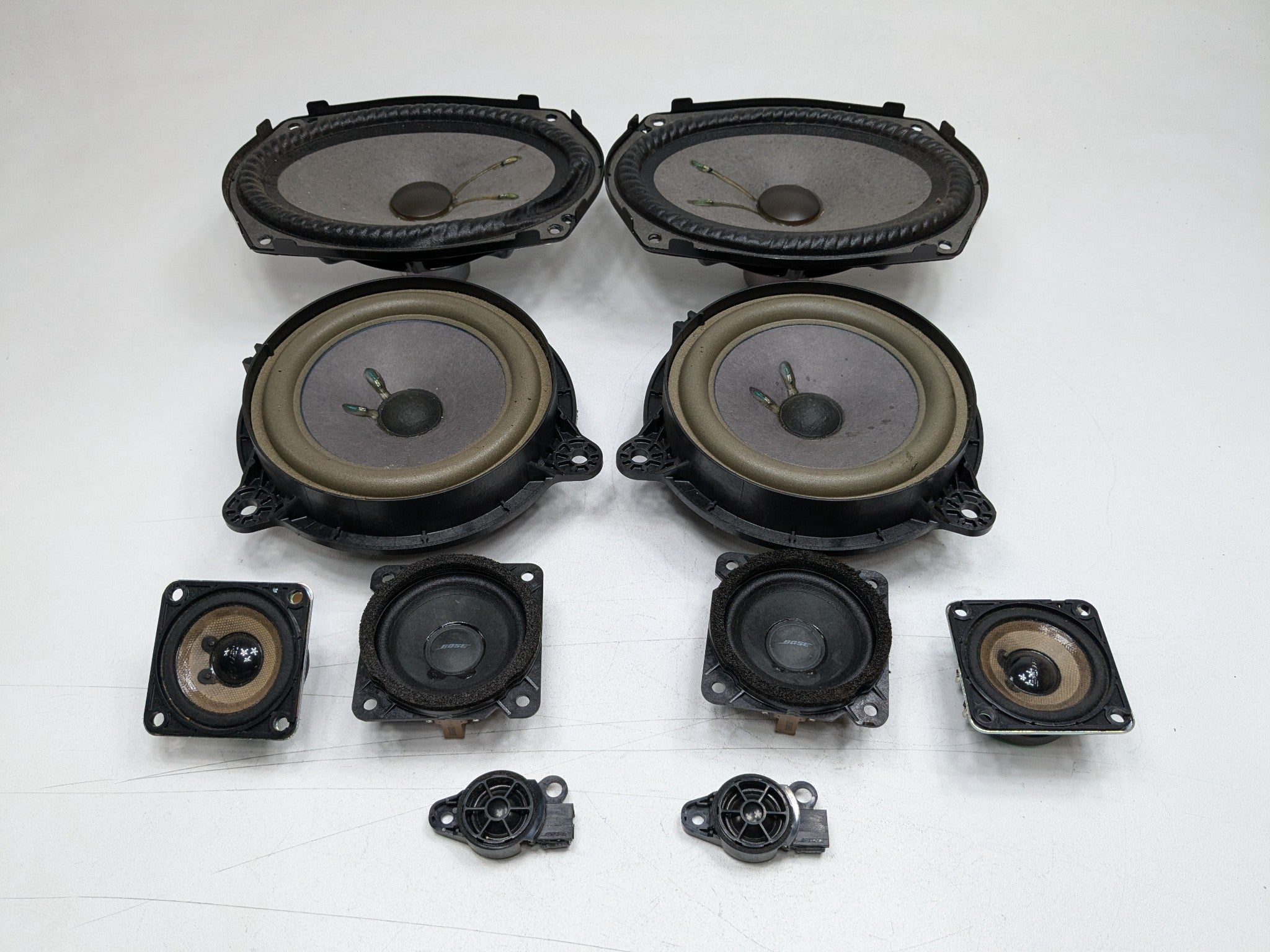 2013 OEM INFINITI JX35 FRONT AND REAR AUDIO SOUND SYSTEM SPEAKER SET OF 8
