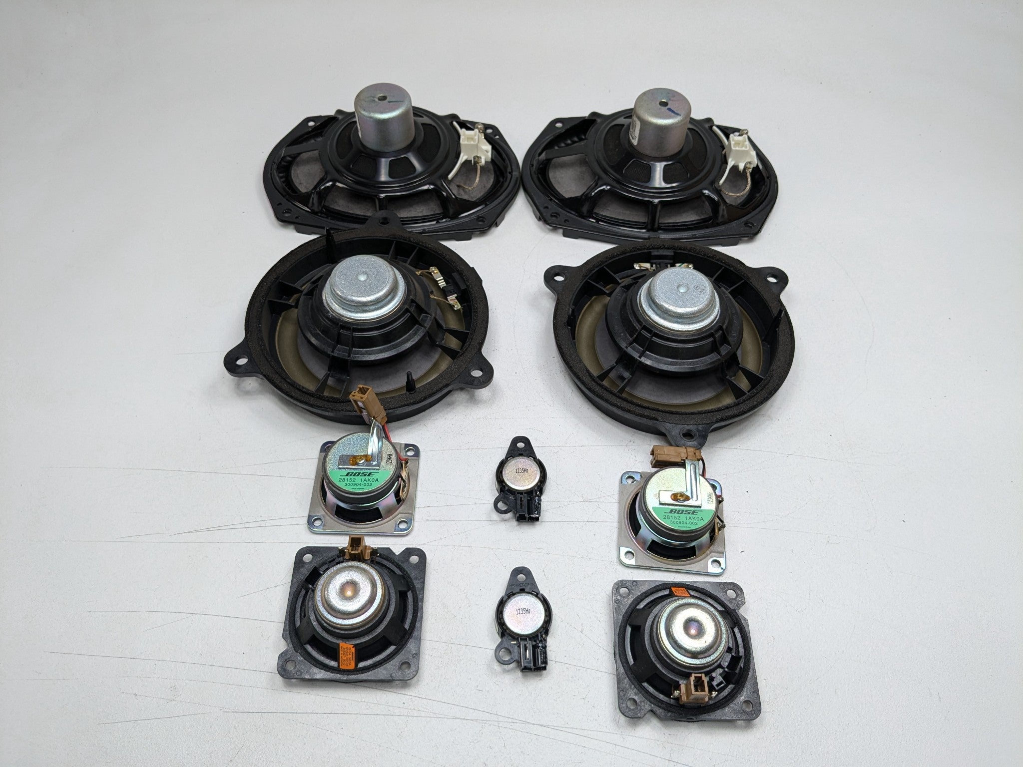 2013 OEM INFINITI JX35 FRONT AND REAR AUDIO SOUND SYSTEM SPEAKER SET OF 8