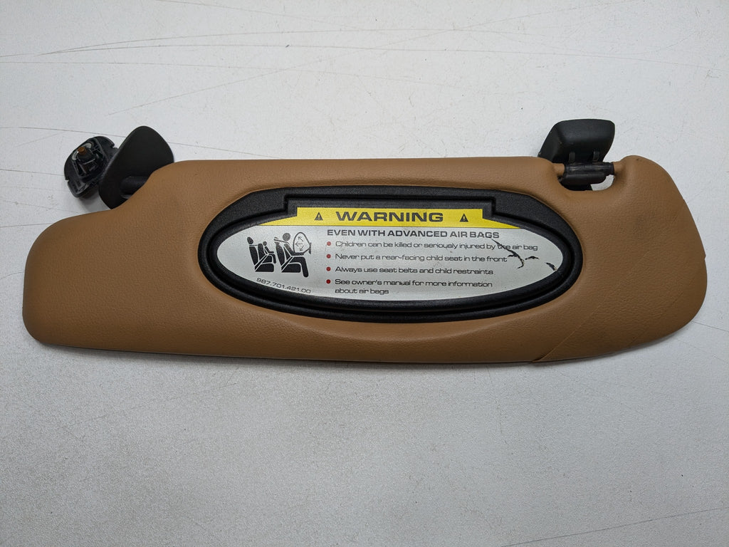 06 - 08 OEM PORSCHE CAYMAN FRONT LEFT AND RIGHT SIDE INTERIOR ROOF SUN VISOR