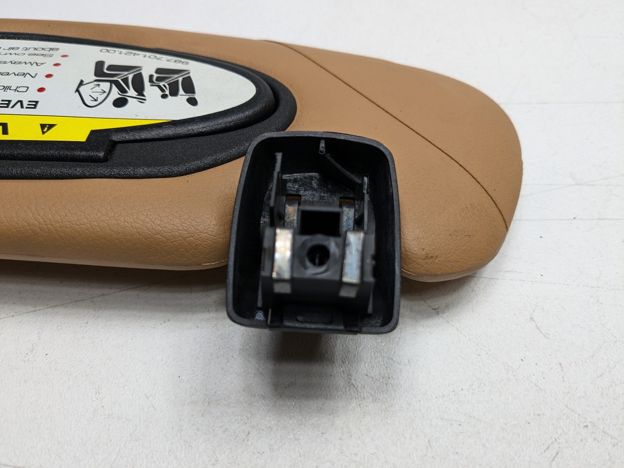 06 - 08 OEM PORSCHE CAYMAN FRONT LEFT AND RIGHT SIDE INTERIOR ROOF SUN VISOR