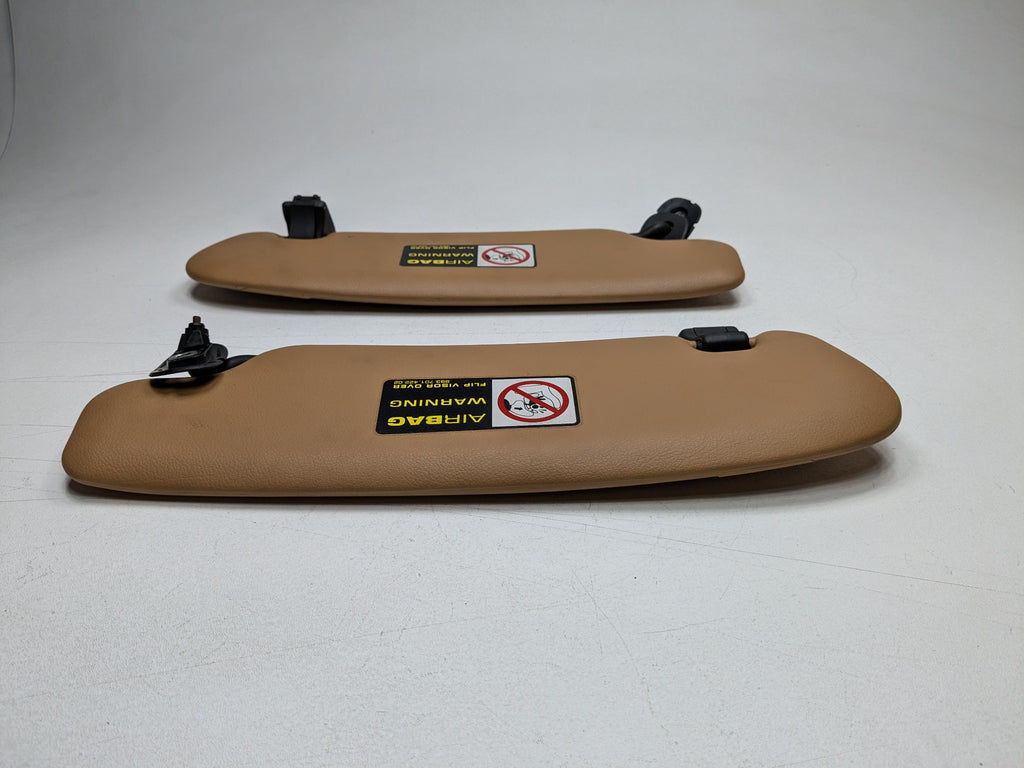 06 - 08 OEM PORSCHE CAYMAN FRONT LEFT AND RIGHT SIDE INTERIOR ROOF SUN VISOR