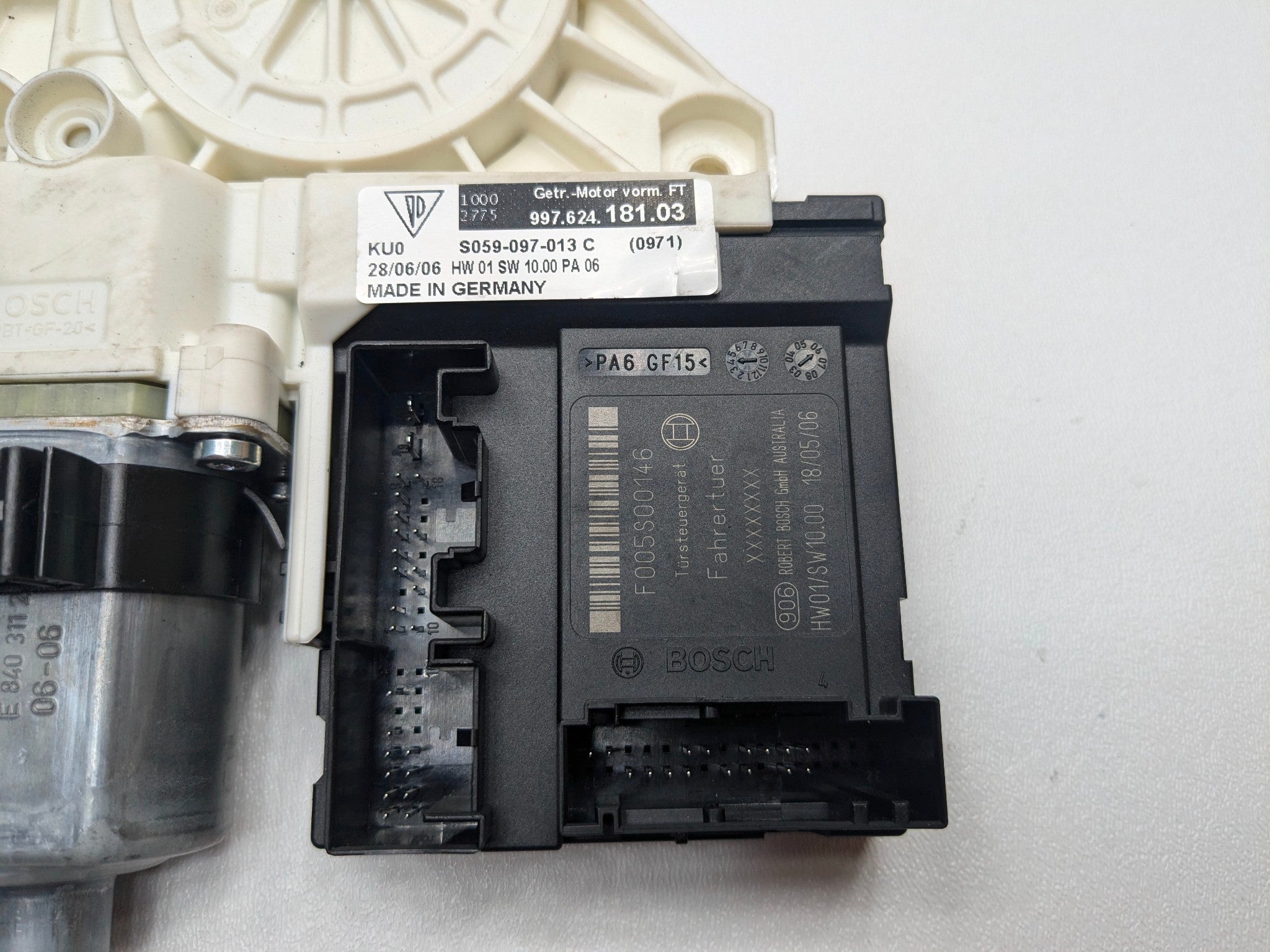 2006 - 2008 OEM PORSCHE CAYMAN FRONT LEFT DRIVER SIDE POWER WINDOW MOTOR