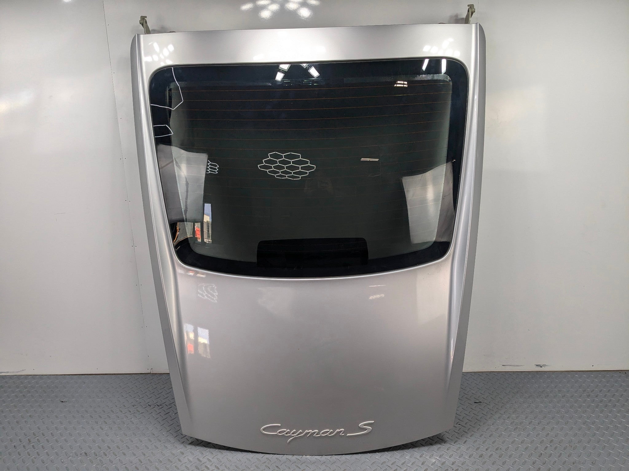 2006 - 2008 OEM PORSCHE CAYMAN REAR TRUNK TAILGATE WITH PRIVACY TINT GLASS
