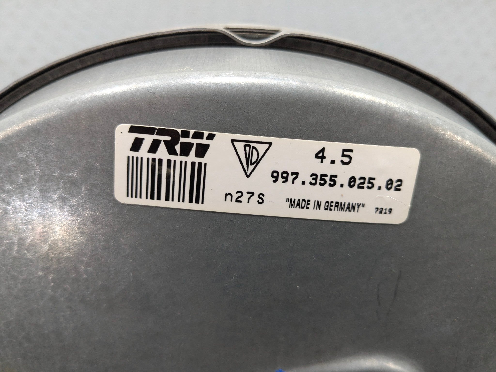 2006 - 2008 OEM PORSCHE CAYMAN MASTER CYLINDER POWER BRAKE BOOSTER