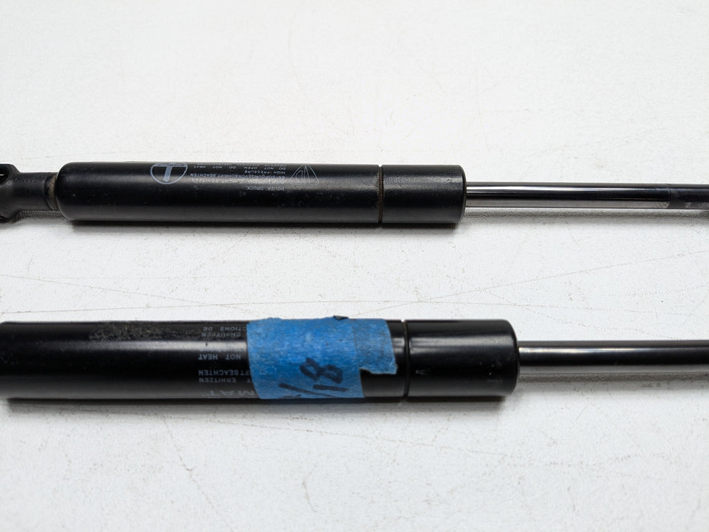 06 - 08 OEM PORSCHE CAYMAN FRONT LEFT AND RIGHT SIDE HOOD SUPPORT SHOCK STRUT