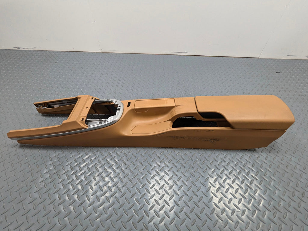 06 - 08 OEM PORSCHE CAYMAN FRONT CENTER CONSOLE ARMREST STORAGE BEIGE