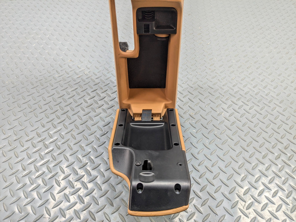 06 - 08 OEM PORSCHE CAYMAN FRONT CENTER CONSOLE ARMREST STORAGE BEIGE