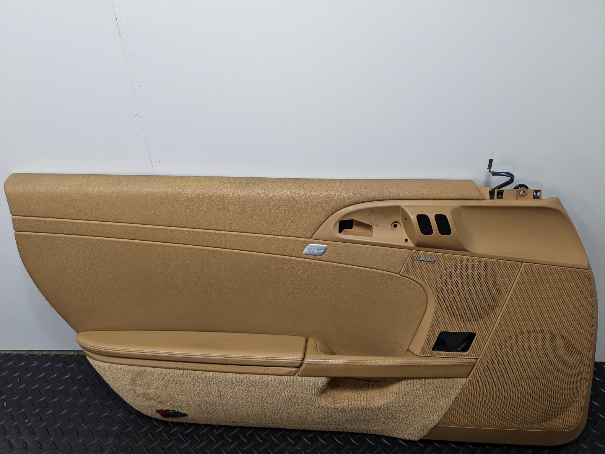 2006 - 2008 OEM PORSCHE CAYMAN LEFT DRIVER SIDE INTERIOR DOOR PANEL LEATHERETTE