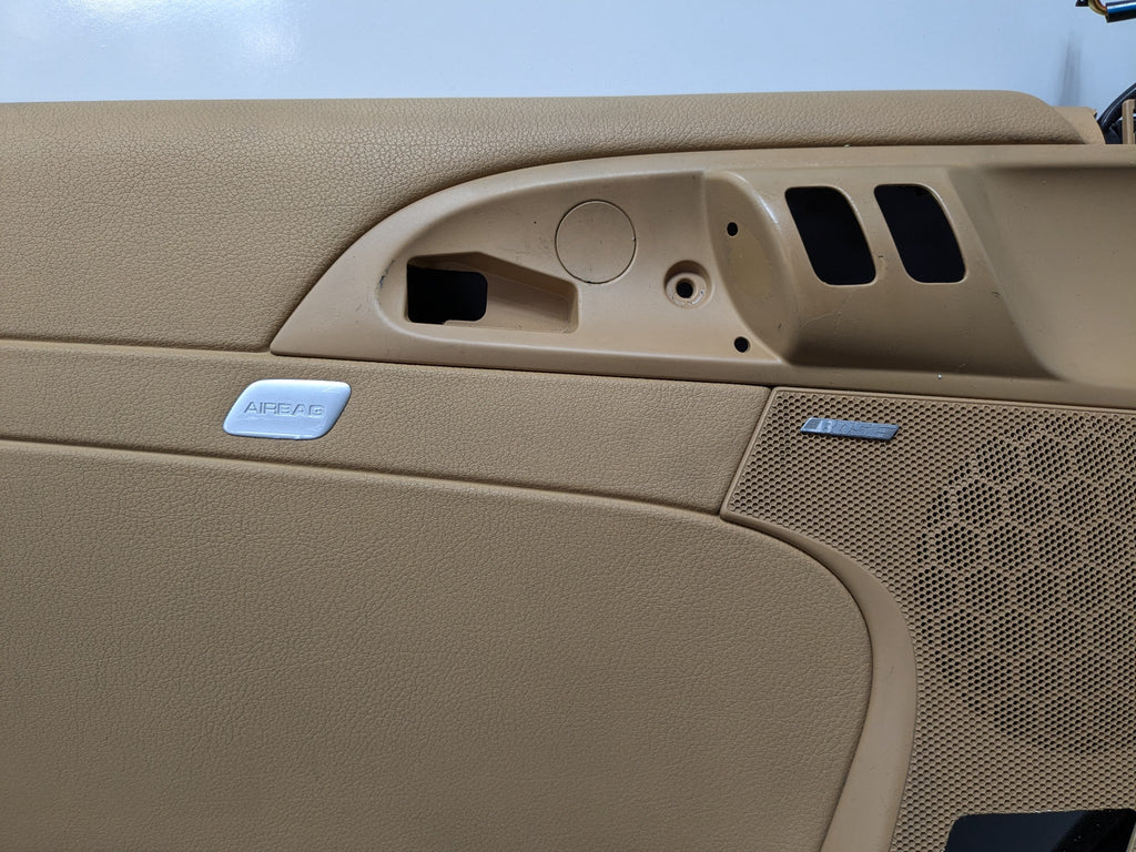 2006 - 2008 OEM PORSCHE CAYMAN LEFT DRIVER SIDE INTERIOR DOOR PANEL LEATHERETTE