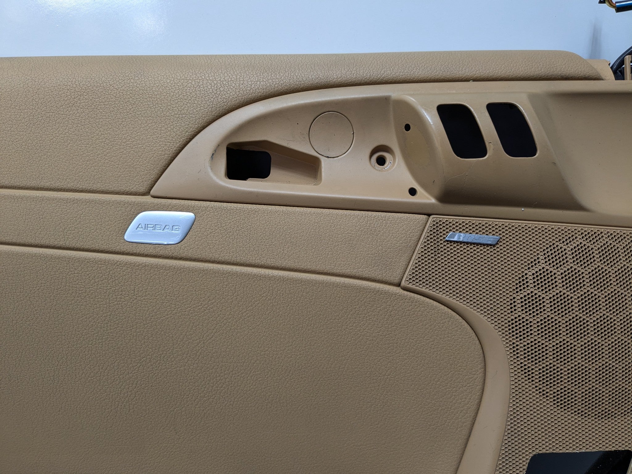 2006 - 2008 OEM PORSCHE CAYMAN LEFT DRIVER SIDE INTERIOR DOOR PANEL LEATHERETTE