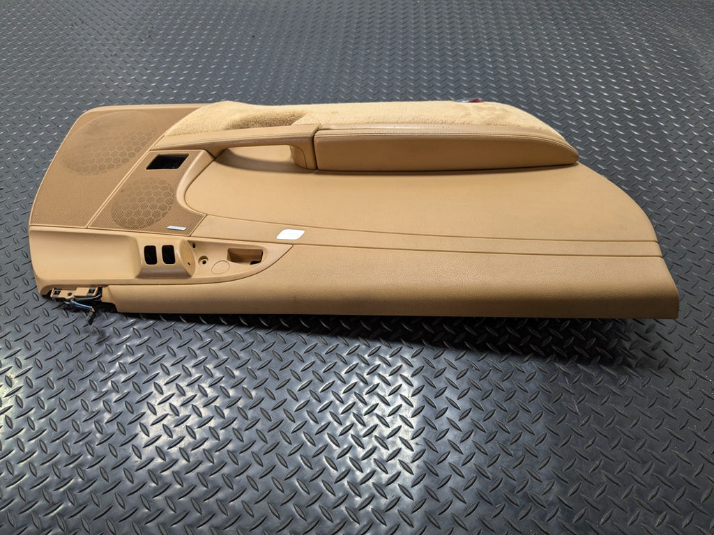 2006 - 2008 OEM PORSCHE CAYMAN LEFT DRIVER SIDE INTERIOR DOOR PANEL LEATHERETTE