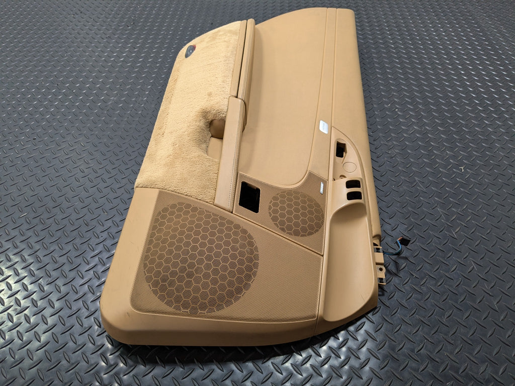 2006 - 2008 OEM PORSCHE CAYMAN LEFT DRIVER SIDE INTERIOR DOOR PANEL LEATHERETTE