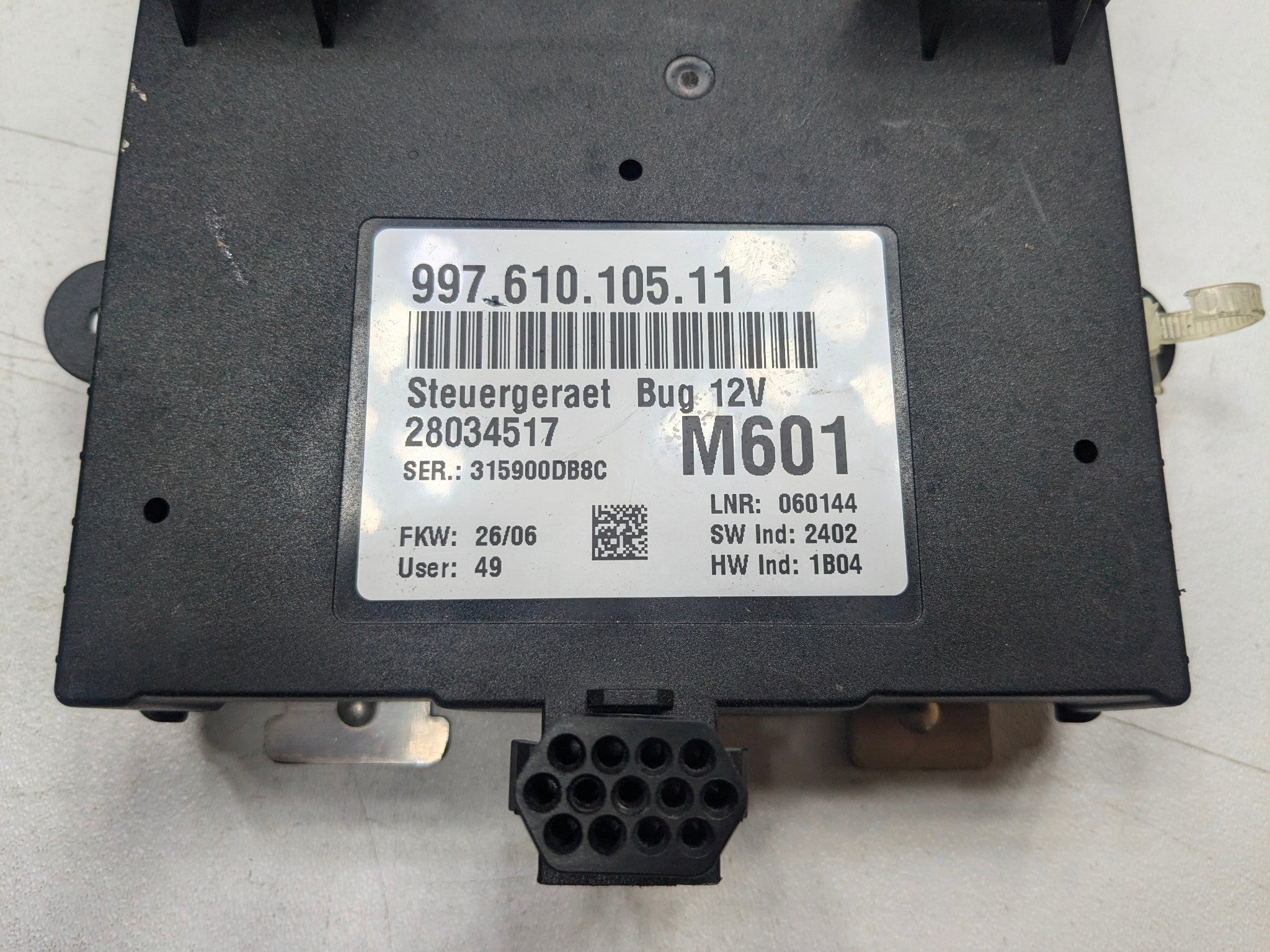 2006 - 2008 OEM PORSCHE CAYMAN BCM FRONT HEADLIGHT CONTROL MODULE