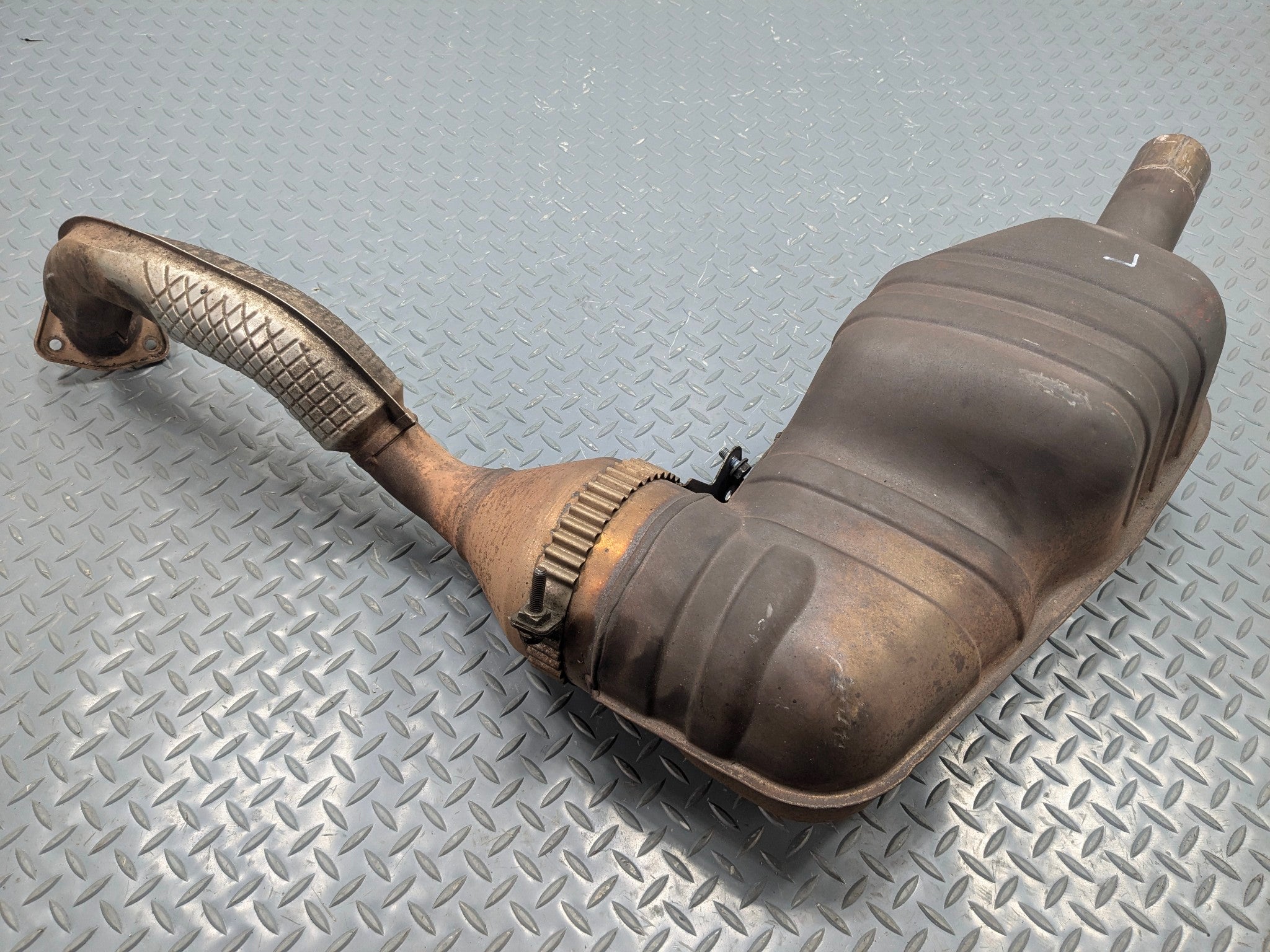 2006 - 2008 OEM PORSCHE CAYMAN REAR LEFT DRIVER SIDE EXHAUST SILENCER MUFFLER