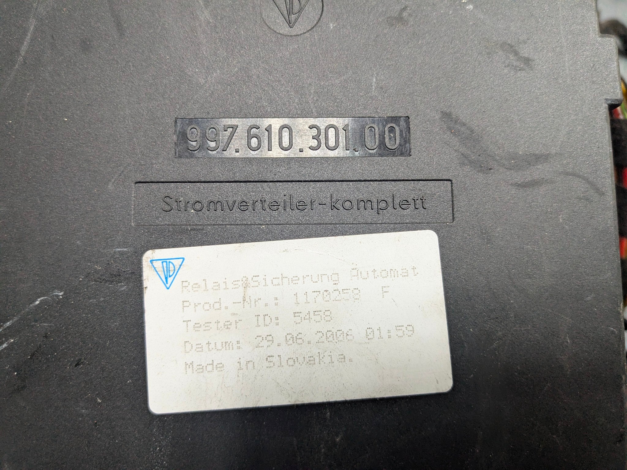 06 - 08 OEM PORSCHE CAYMAN INTERIOR BODY WIRE WIRING HARNESS CABLE AND CONNECTOR