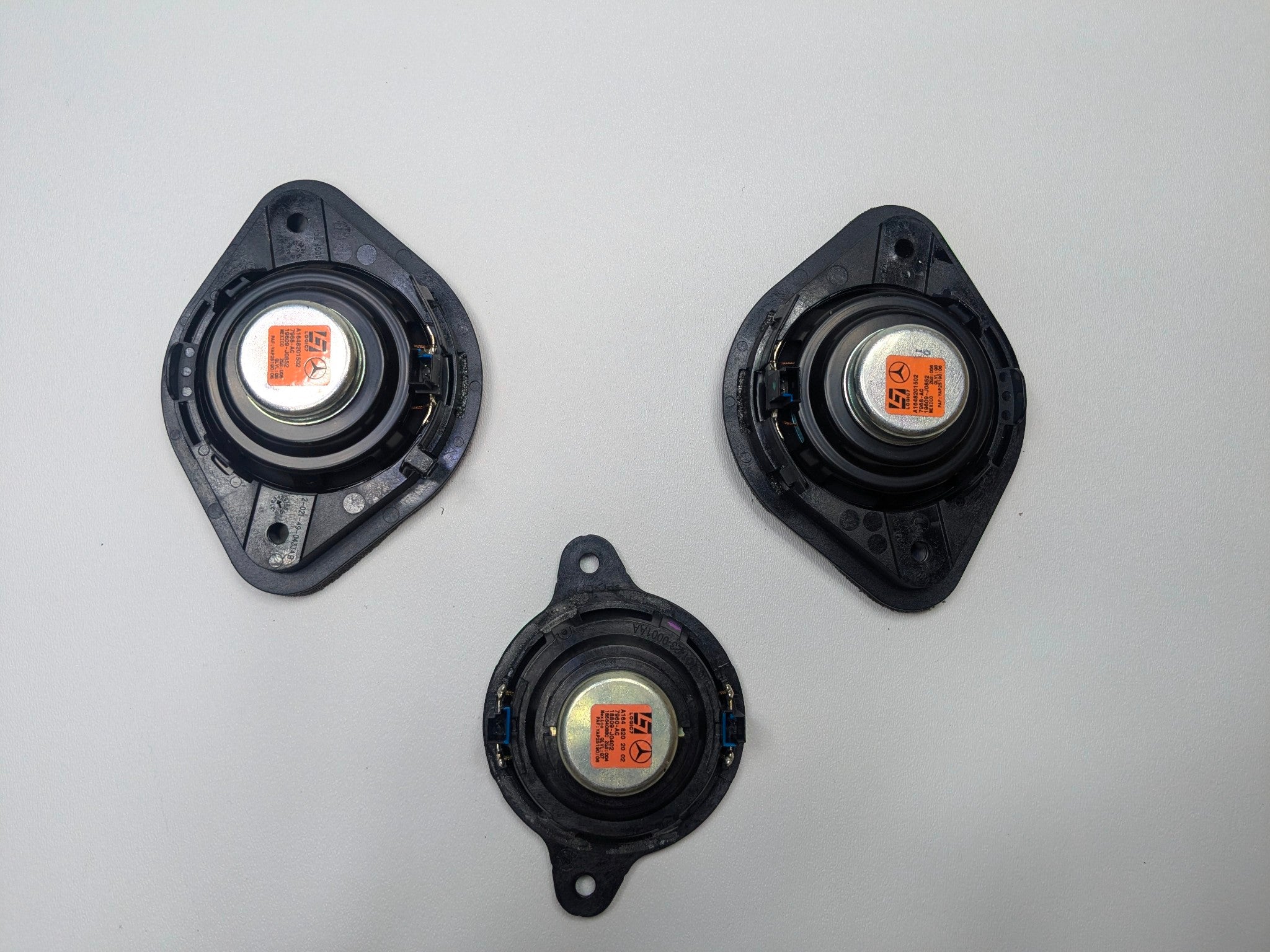 09 - 11 OEM MERCEDES-BENZ ML63 FRONT DASH AND REAR SOUND SYSTEM SPEAKER SET OF 3