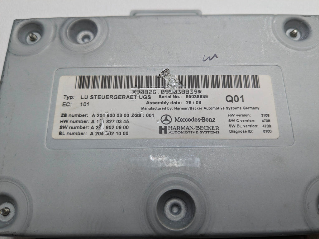 2009 - 2011 OEM MERCEDES-BENZ ML63 MEDIA INTERFACE COMMUNICATION CONTROL MODULE