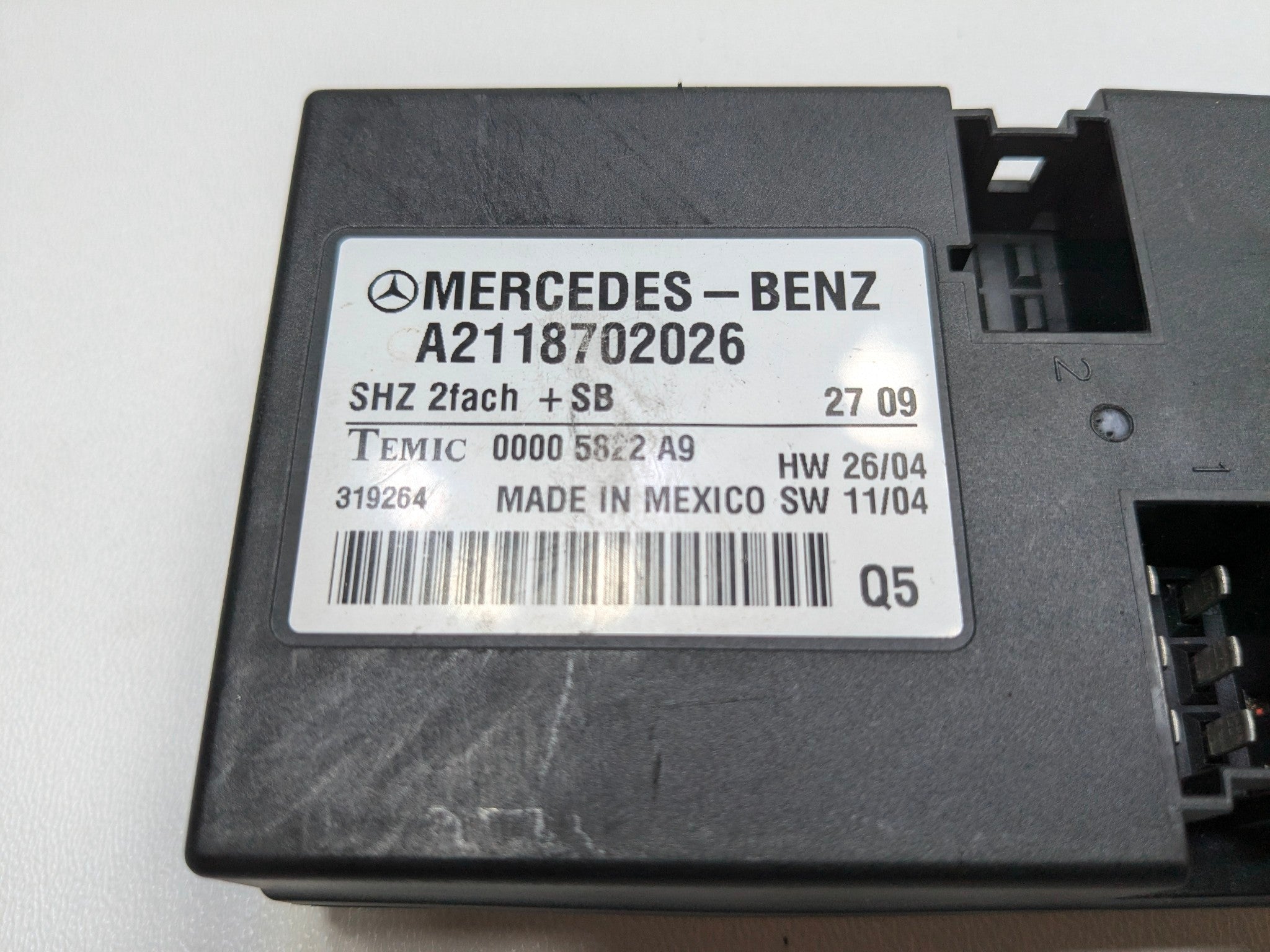 2009 - 2011 OEM MERCEDES-BENZ ML63 HEATED SEAT CONTROL MODULE