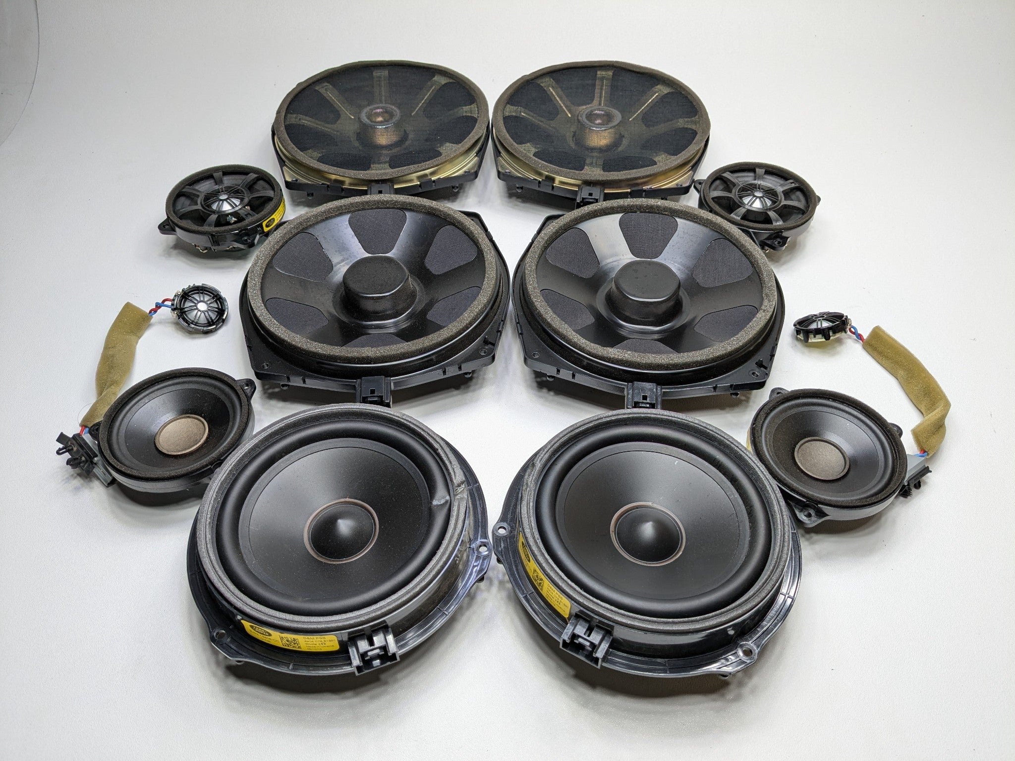 2013 - 2015 OEM JAGUAR XJ FRONT REAR LEFT RIGHT DOOR AUDIO SOUND SPEAKER SET
