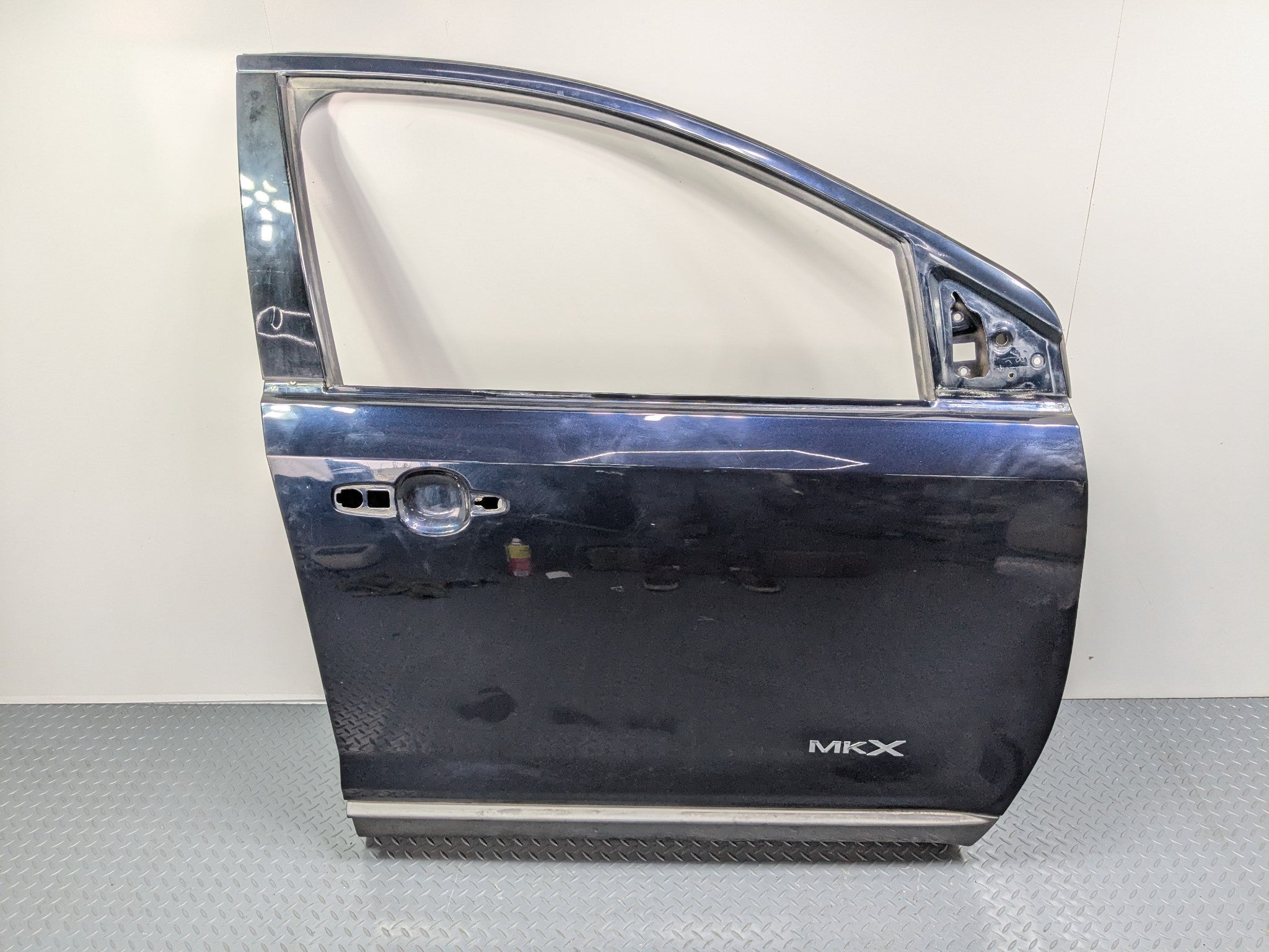 07 - 10 OEM LINCOLN MKX FRONT RIGHT PASSENGER SIDE DOOR SHELL PANEL METALIC BLUE