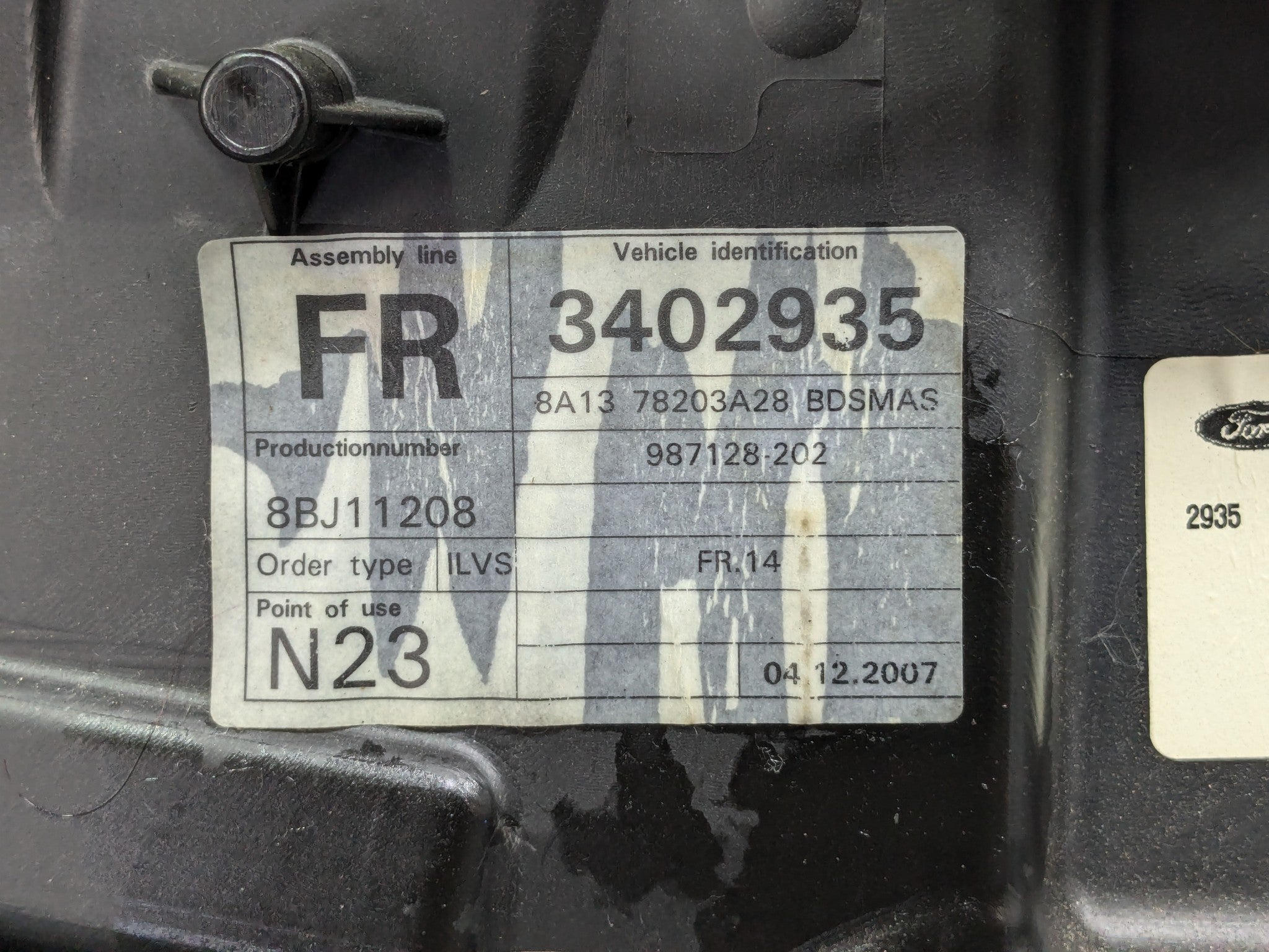 07 - 10 OEM LINCOLN MKX FRONT RIGHT PASSENGER SIDE DOOR SHELL PANEL METALIC BLUE