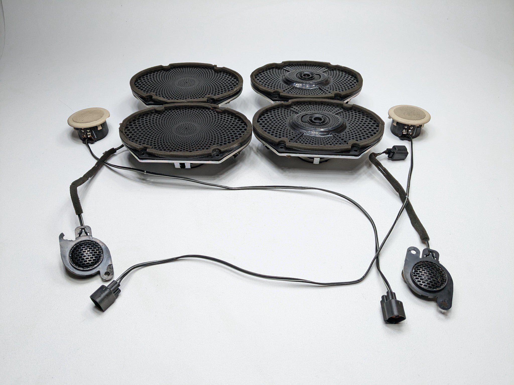 2007 - 2010 OEM LINCOLN MKX FRONT AND REAR AUDIO SOUND SYSTEM SPEAKER SETS OF 8