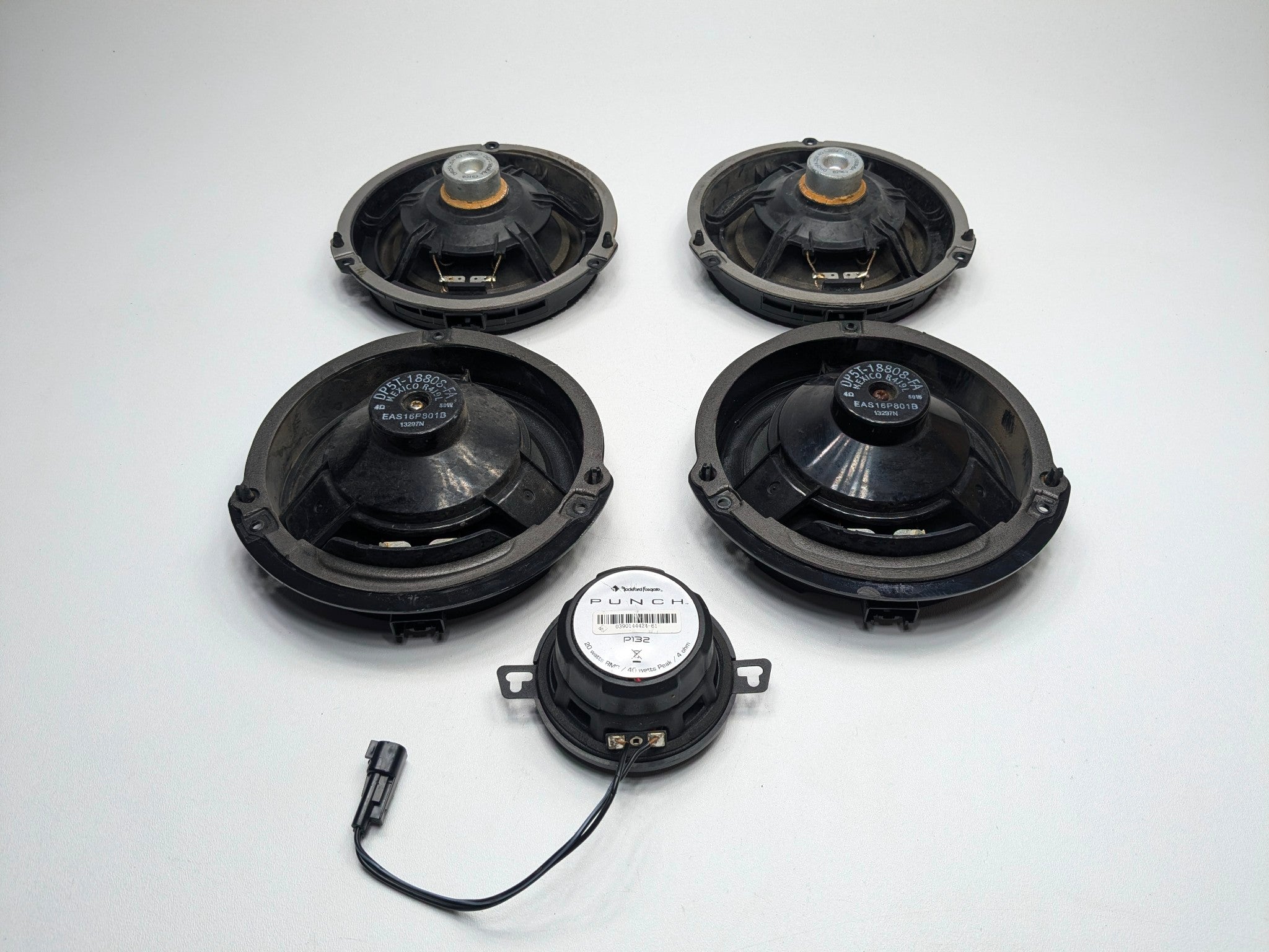2013 - 2016 OEM LINCOLN MKZ FRONT AND REAR AUDIO SOUND SYSTEM SPEAKER SET