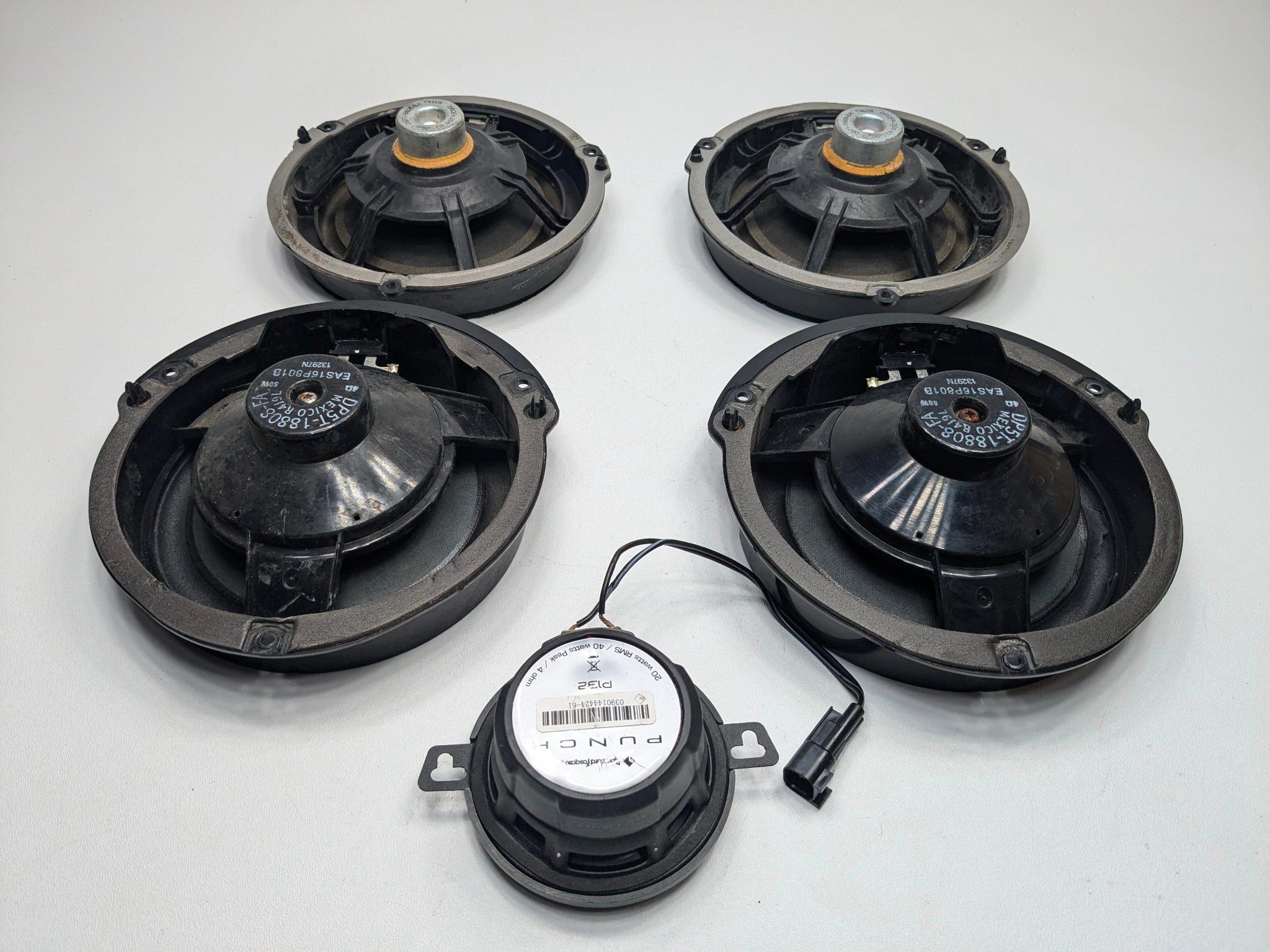 2013 - 2016 OEM LINCOLN MKZ FRONT AND REAR AUDIO SOUND SYSTEM SPEAKER SET
