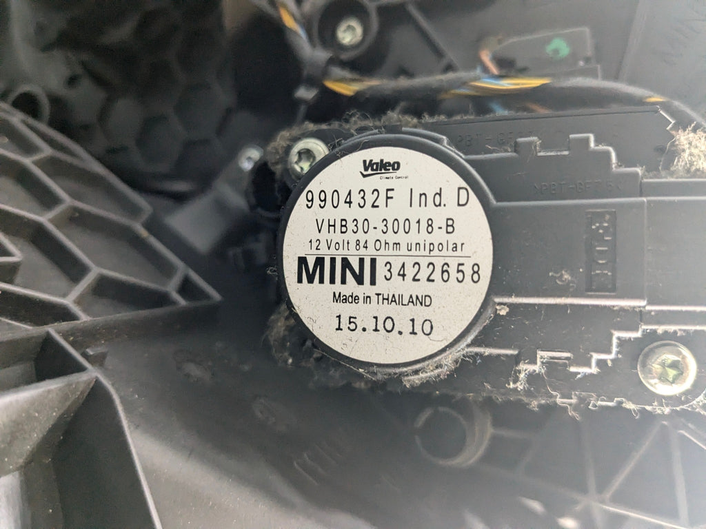 2011 - 2013 OEM MINI COOPER AC CLIMATE HEATER BLOWER HOUSING ASSEMBLY