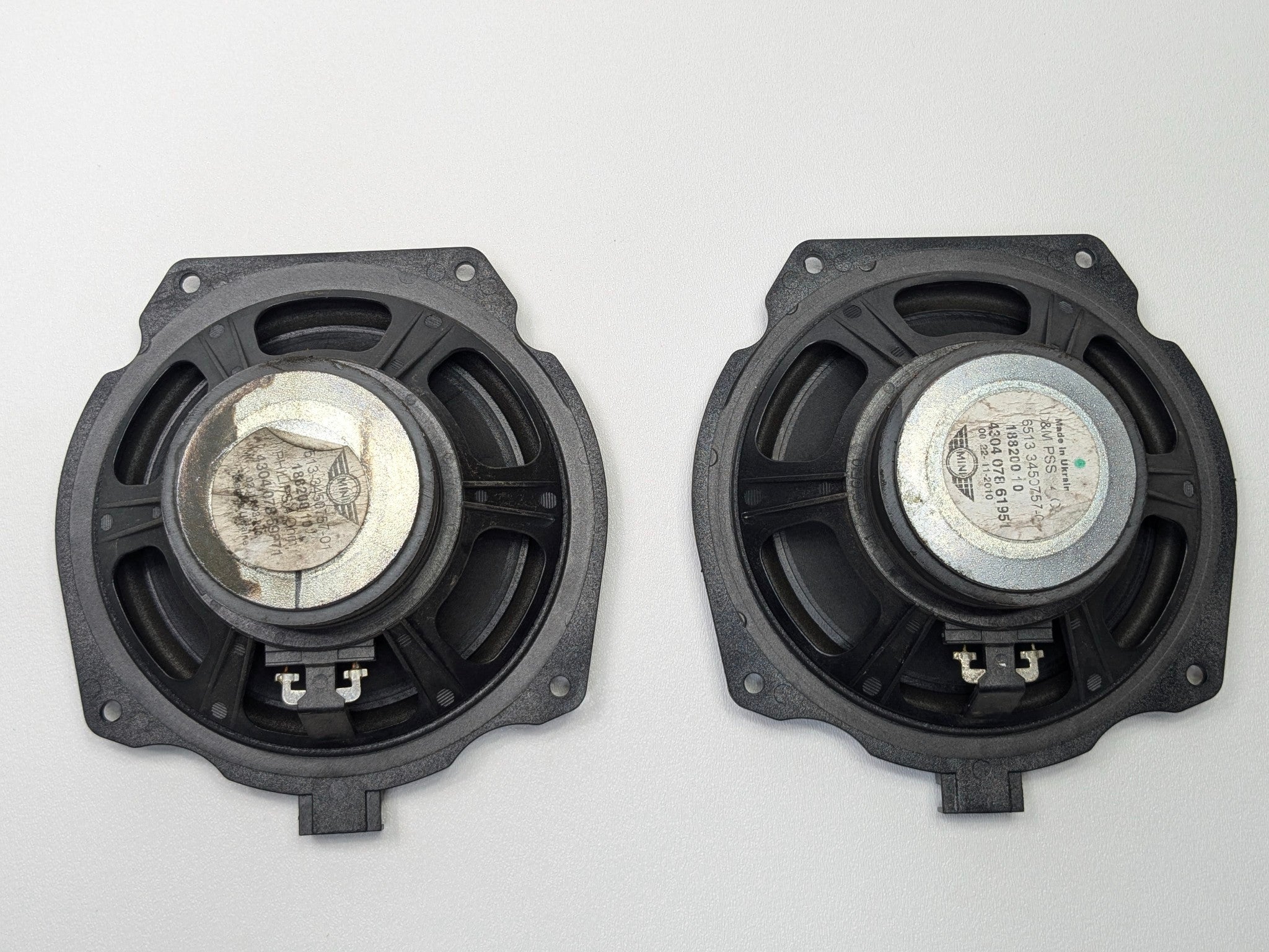 2011 - 2013 OEM MINI COOPER FRONT AND REAR AUDIO SOUND SYSTEM SPEAKER SET OF 6