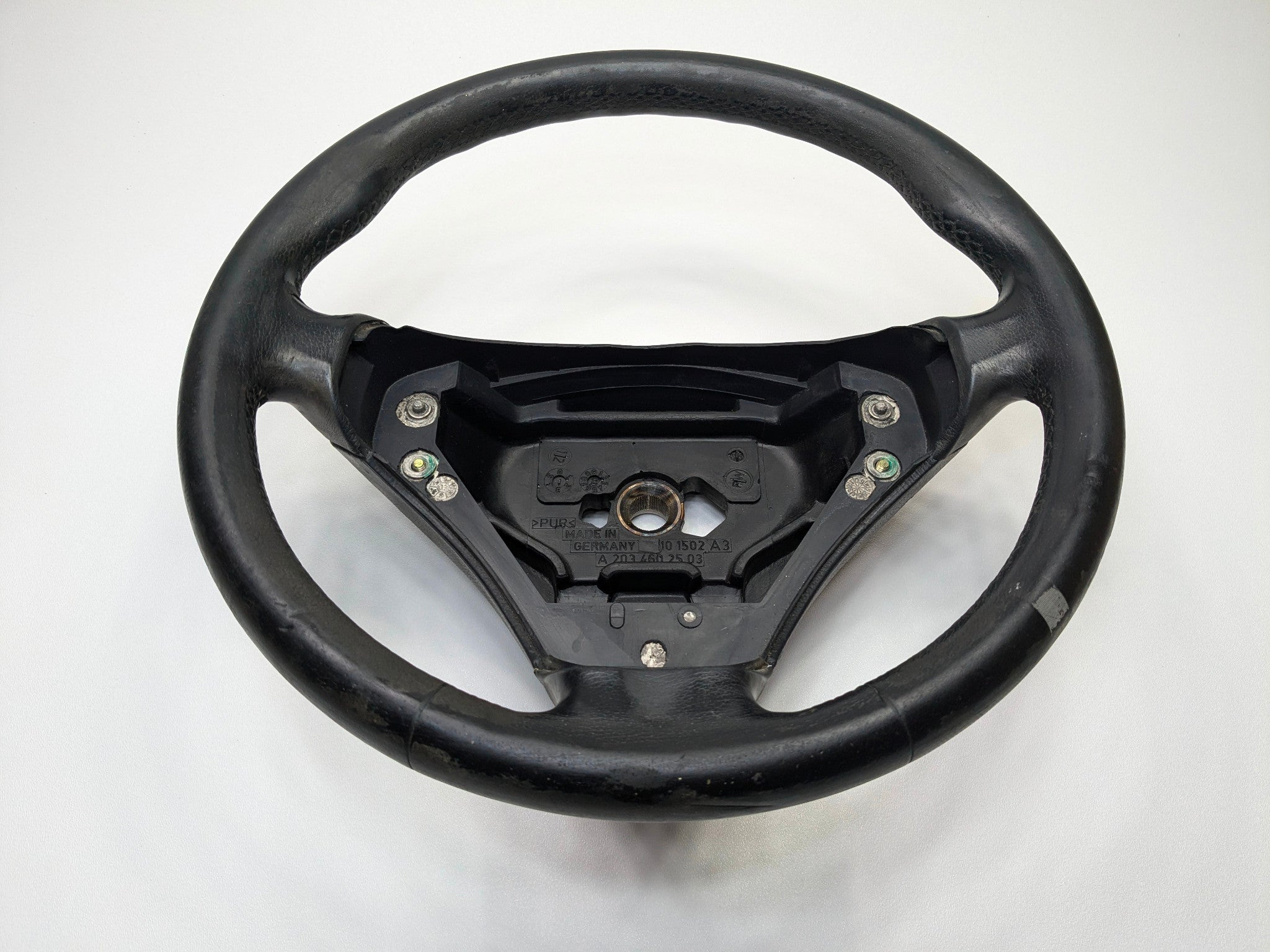 2004 - 2006 OEM MERCEDES-BENZ C230 FRONT STEERING WHEEL ASSEMBLY BLACK