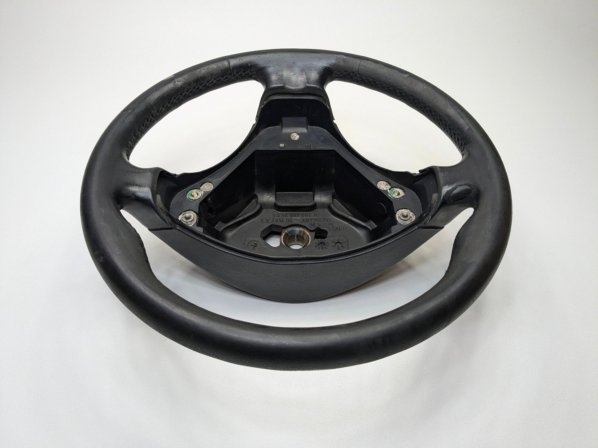 2004 - 2006 OEM MERCEDES-BENZ C230 FRONT STEERING WHEEL ASSEMBLY BLACK