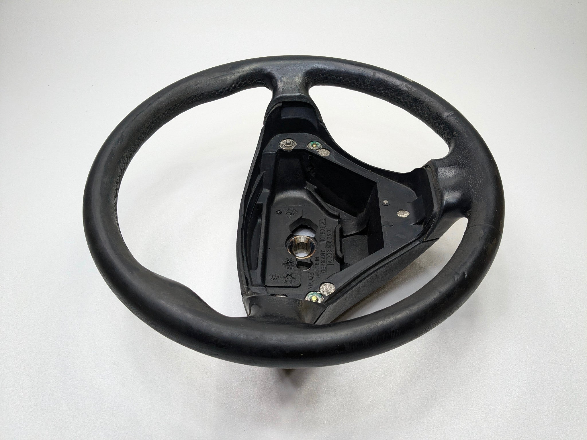 2004 - 2006 OEM MERCEDES-BENZ C230 FRONT STEERING WHEEL ASSEMBLY BLACK