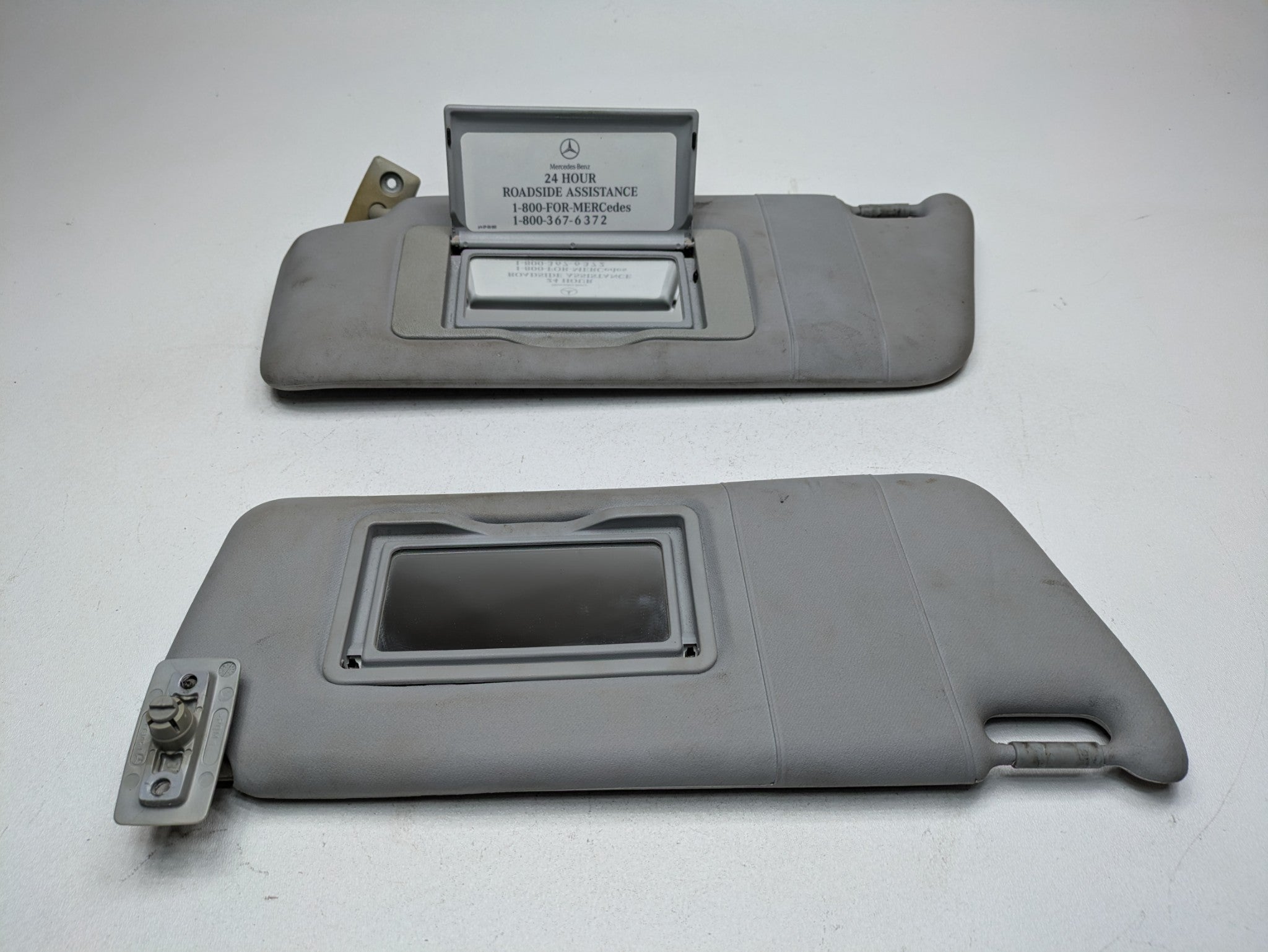 04 - 06 OEM MERCEDES-BENZ C230 FRONT LEFT AND RIGHT SIDE INTERIOR ROOF SUN VISOR