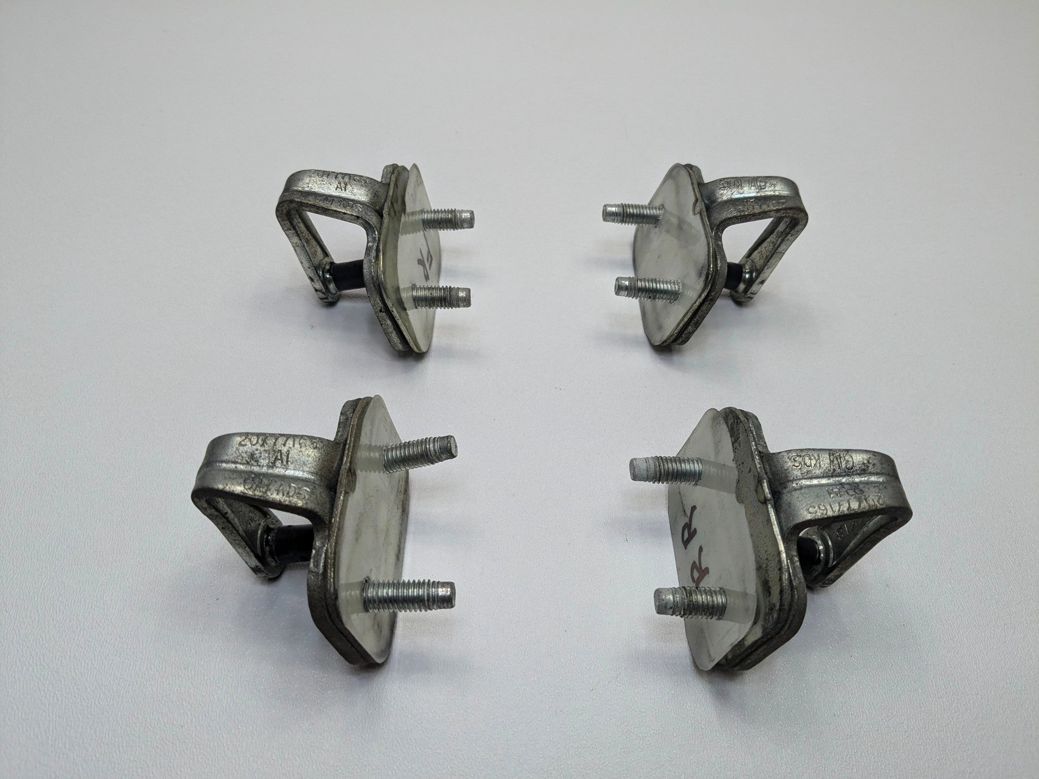 2010 - 2014 OEM CADILLAC ESCALADE ESV FRONT AND REAR DOOR LOCK STRIKER PLATE SET