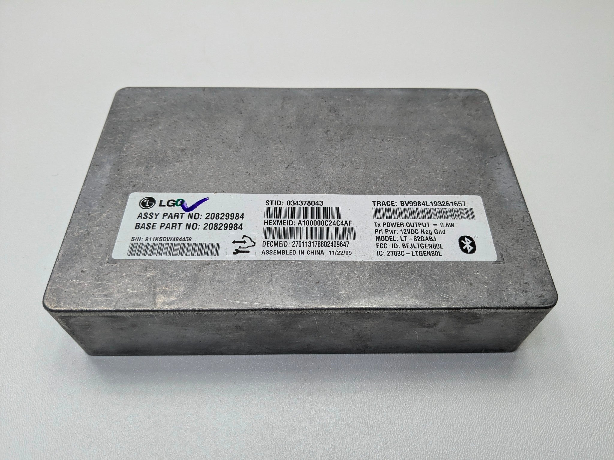 2010 - 2014 OEM CADILLAC ESCALADE ESV BLUETOOTH COMMUNICATION CONTROL MODULE