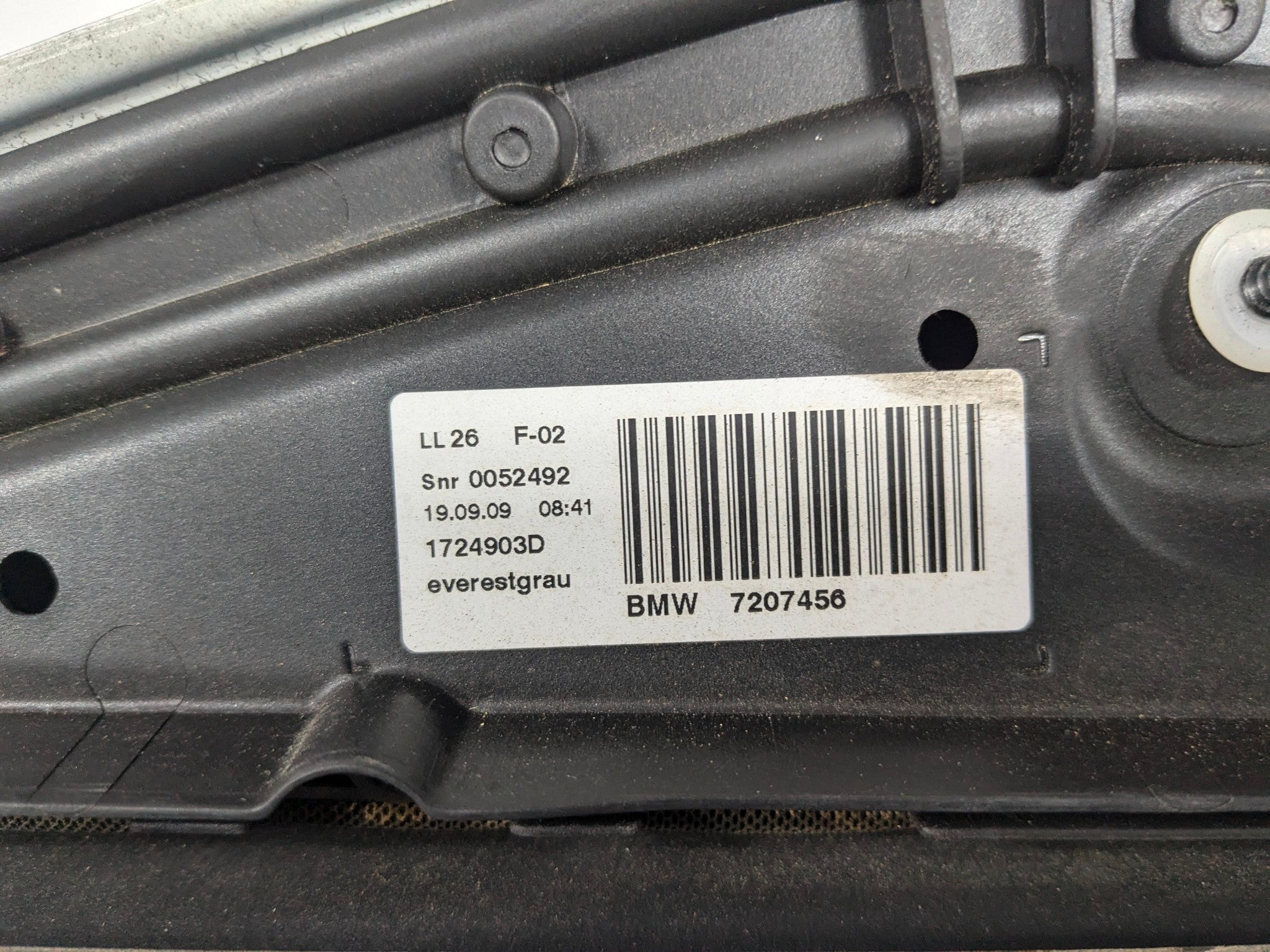 08 - 12 OEM BMW 750LI SUN ROOF MOON ROOF GLASS WITH BRACKET FRAME PANEL ASSEMBLY