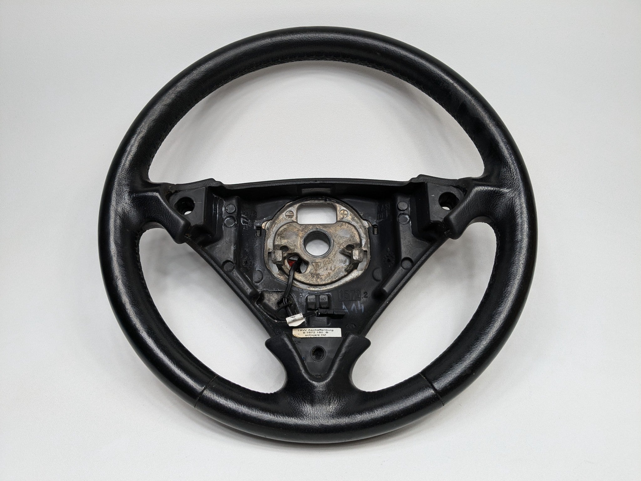 2008 - 2010 OEM PORSCHE CAYENNE FRONT STEERING WHEEL ASSEMBLY BLACK