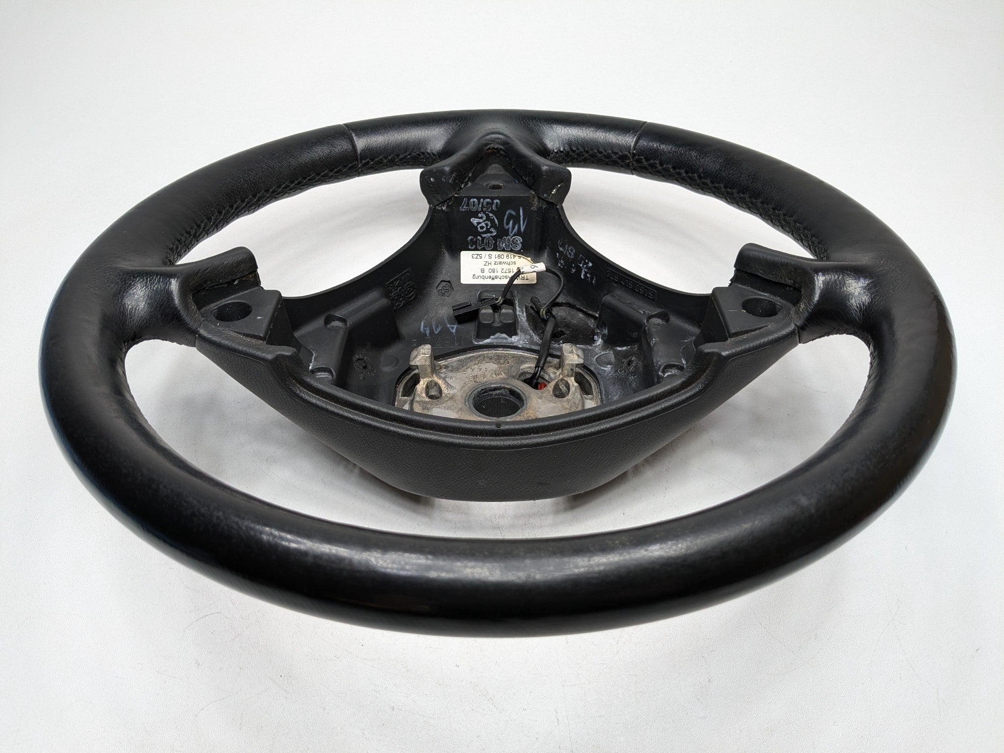 2008 - 2010 OEM PORSCHE CAYENNE FRONT STEERING WHEEL ASSEMBLY BLACK