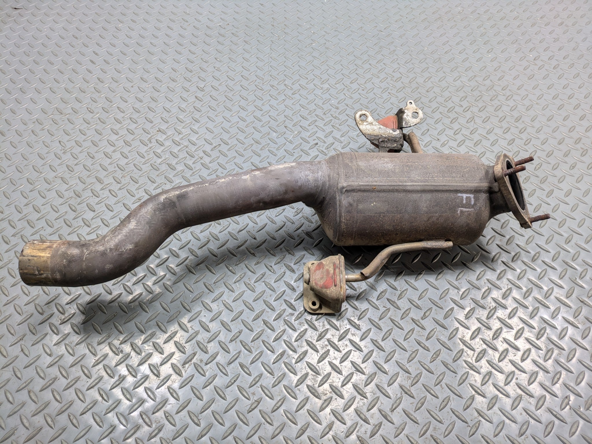 2008 - 2010 OEM PORSCHE CAYENNE REAR LEFT SECONDARY EXHAUST MANIFOLD DOWNPIPE