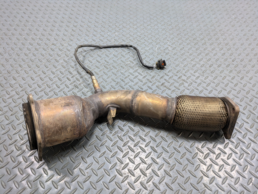 2008 - 2010 OEM PORSCHE CAYENNE REAR LEFT DRIVER SIDE EXHAUST MANIFOLD DOWNPIPE