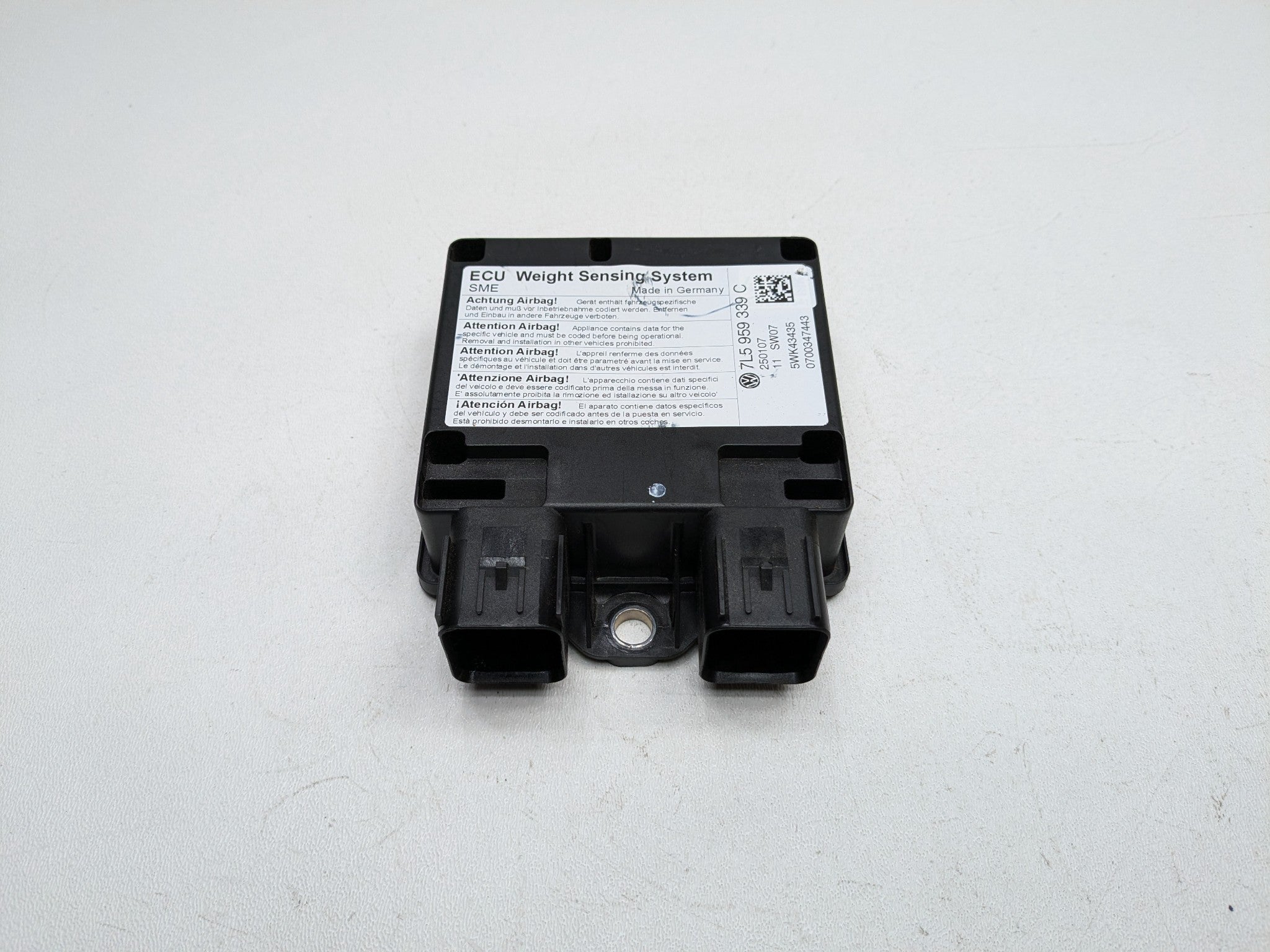 2008 - 2010 OEM PORSCHE CAYENNE SEAT OCCUPANT WEIGHT SENSOR CONTROL MODULE UNIT