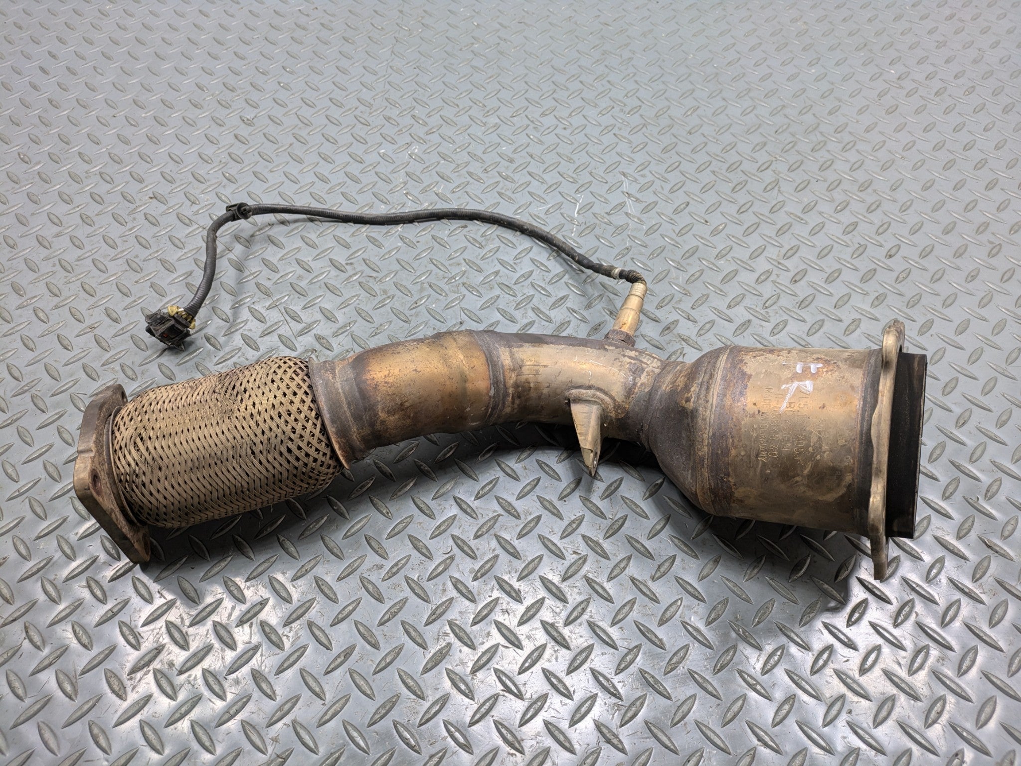 2008 - 2010 OEM PORSCHE CAYENNE REAR PASSENGER SIDE EXHAUST MANIFOLD DOWNPIPE