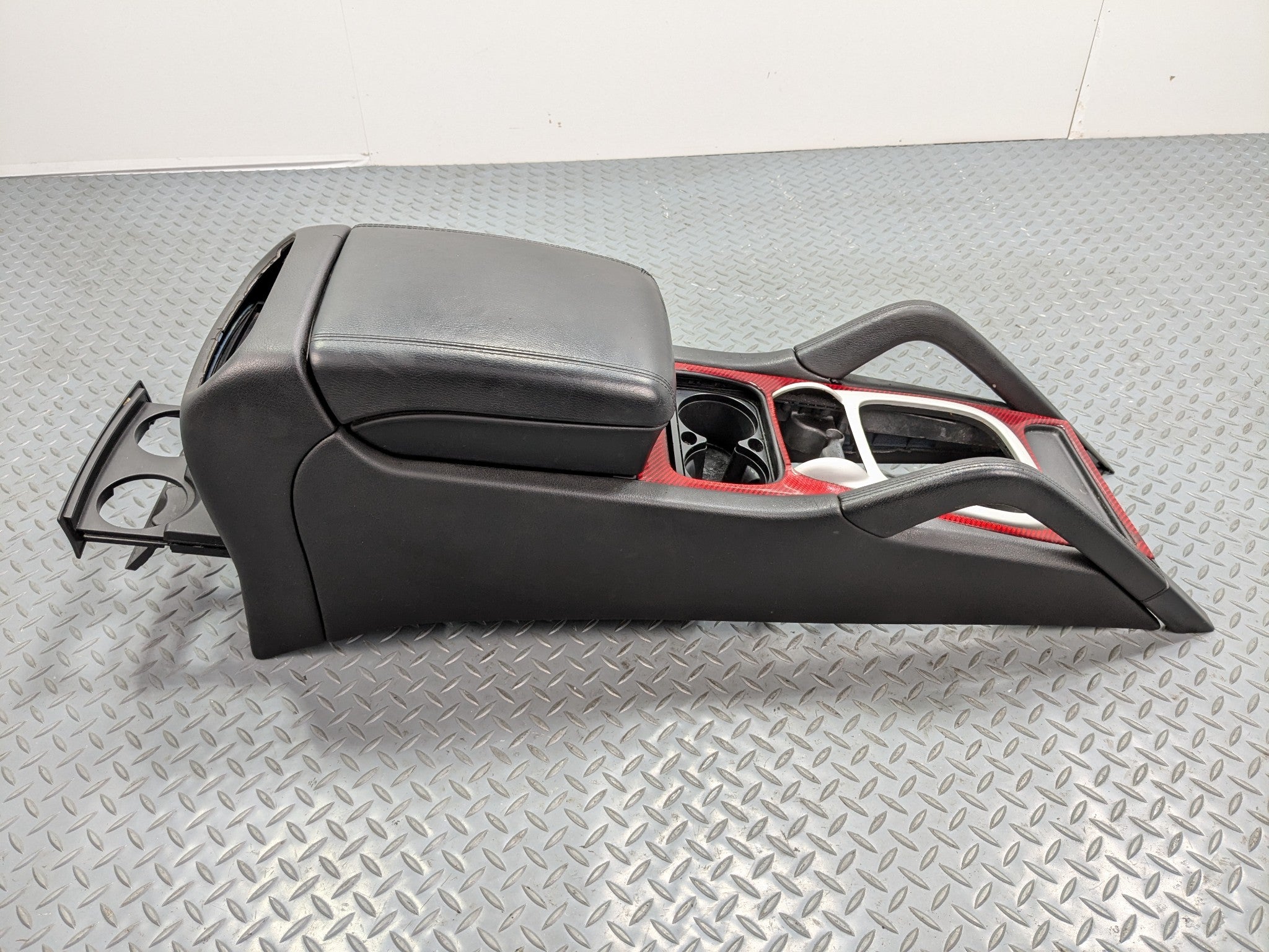 2008 - 2010 OEM PORSCHE CAYENNE CENTER CONSOLE TRIM PANEL WITH ARMREST ASSEMBLY