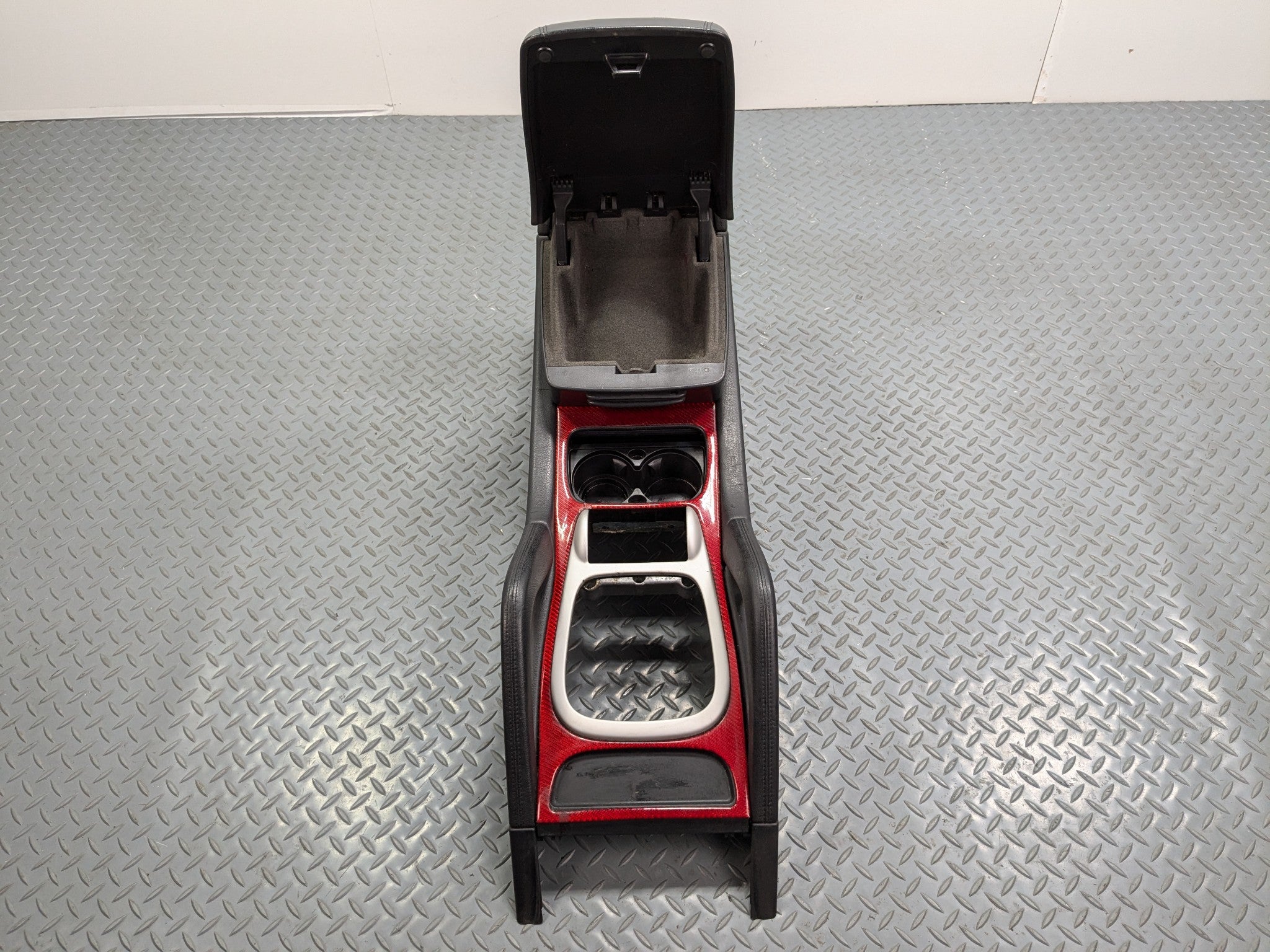 2008 - 2010 OEM PORSCHE CAYENNE CENTER CONSOLE TRIM PANEL WITH ARMREST ASSEMBLY