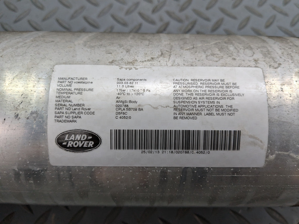 2013 - 2017 OEM LAND ROVER RANGE ROVER AIR COMPRESSOR SUSPENSION RESERVOIR TANK