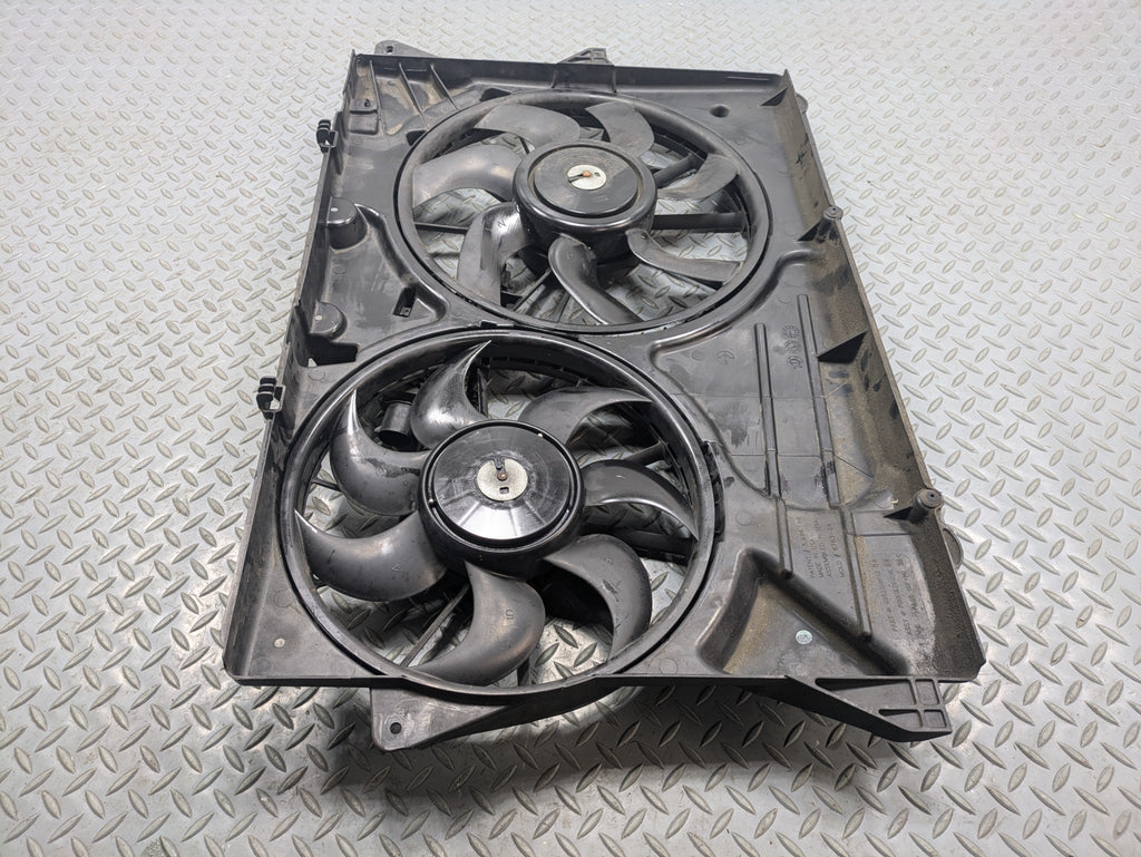 2009 - 2012 OEM FORD FLEX DUAL ELECTRIC COOLING RADIATOR FAN AND MOTOR ASSEMBLY