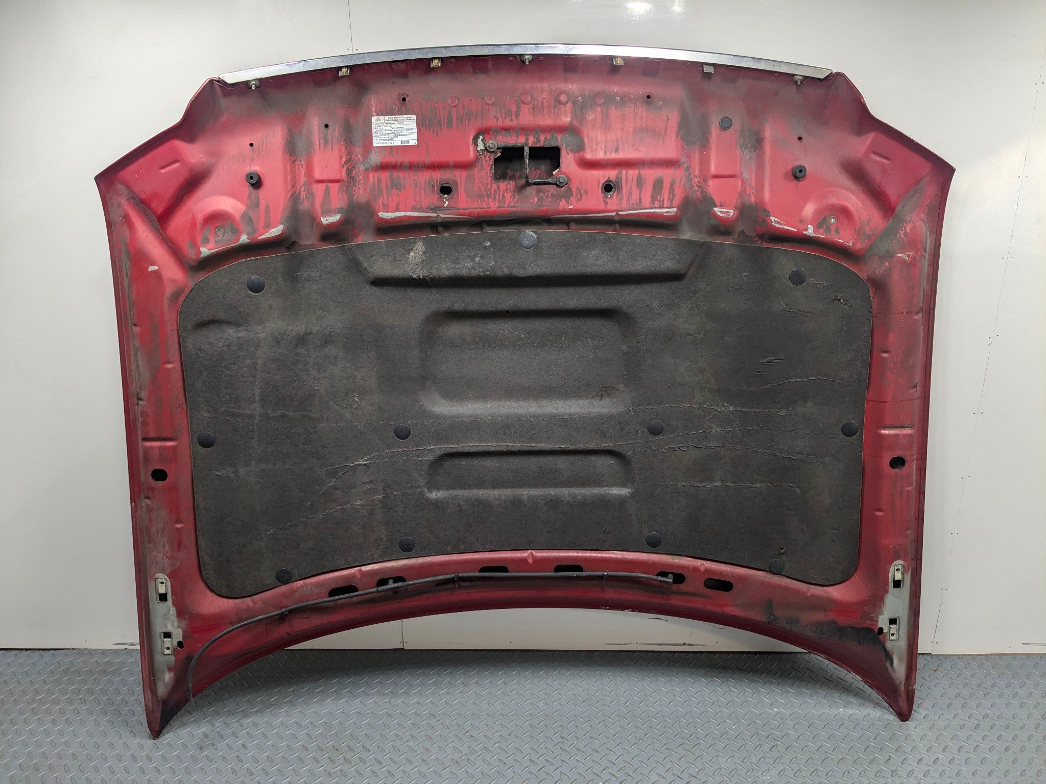 2006 - 2010 OEM FORD EXPLORER FRONT HOOD BONNET SHELL PANEL ASSEMBLY RED