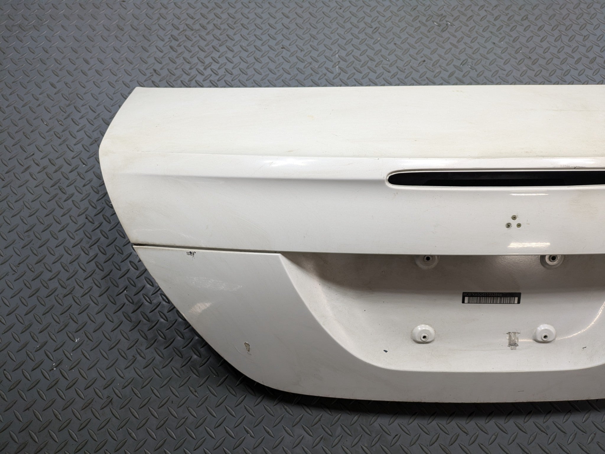 2002 - 2005 OEM MERCEDES BENZ CLK320 REAR TRUNK LID DOOR DECKLID PANEL WHITE